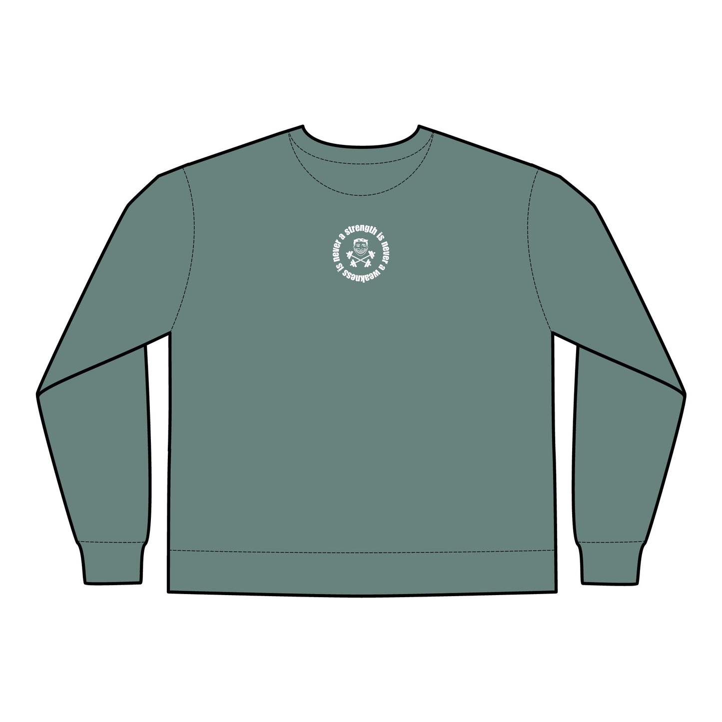 Strength is Never a Weakness - Unisex ComfortWash® Garment Dyed Crewneck Sweatshirt
