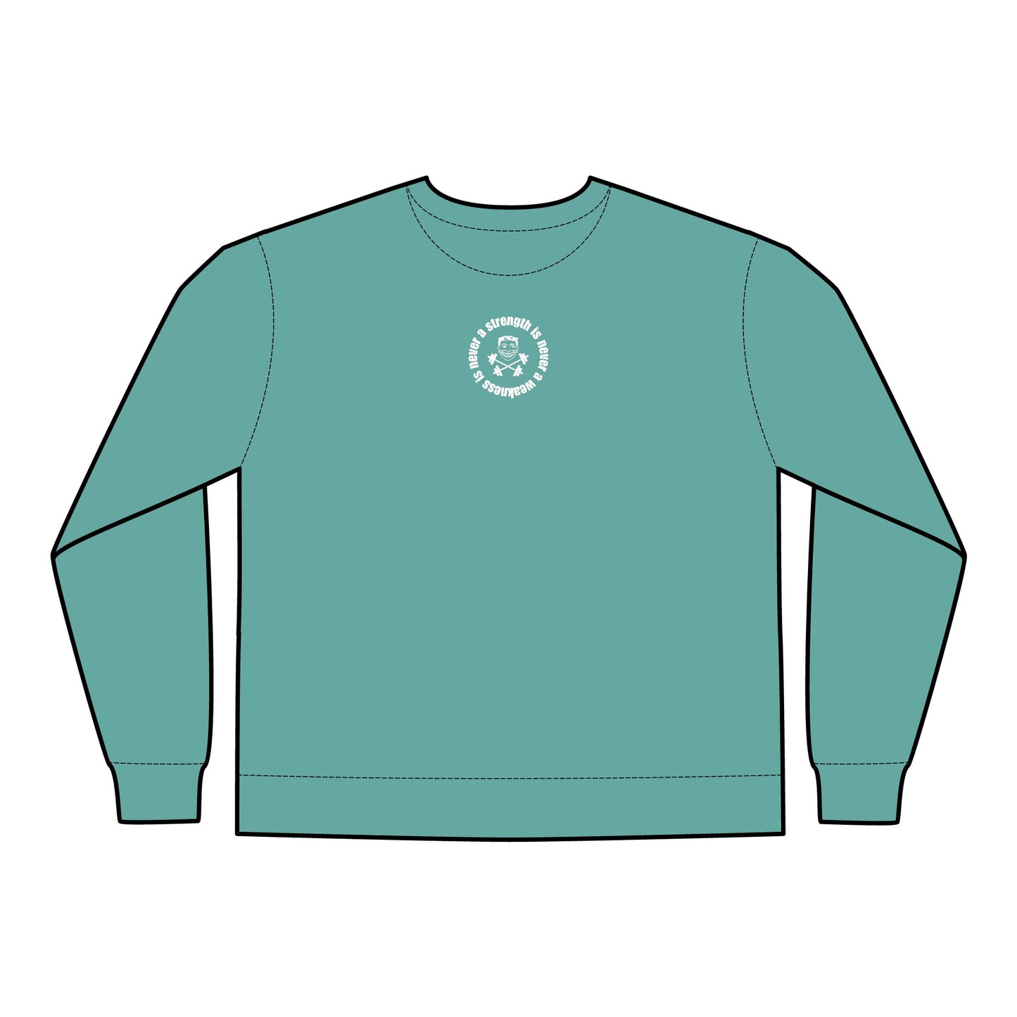 Strength is Never a Weakness - Unisex ComfortWash® Garment Dyed Crewneck Sweatshirt