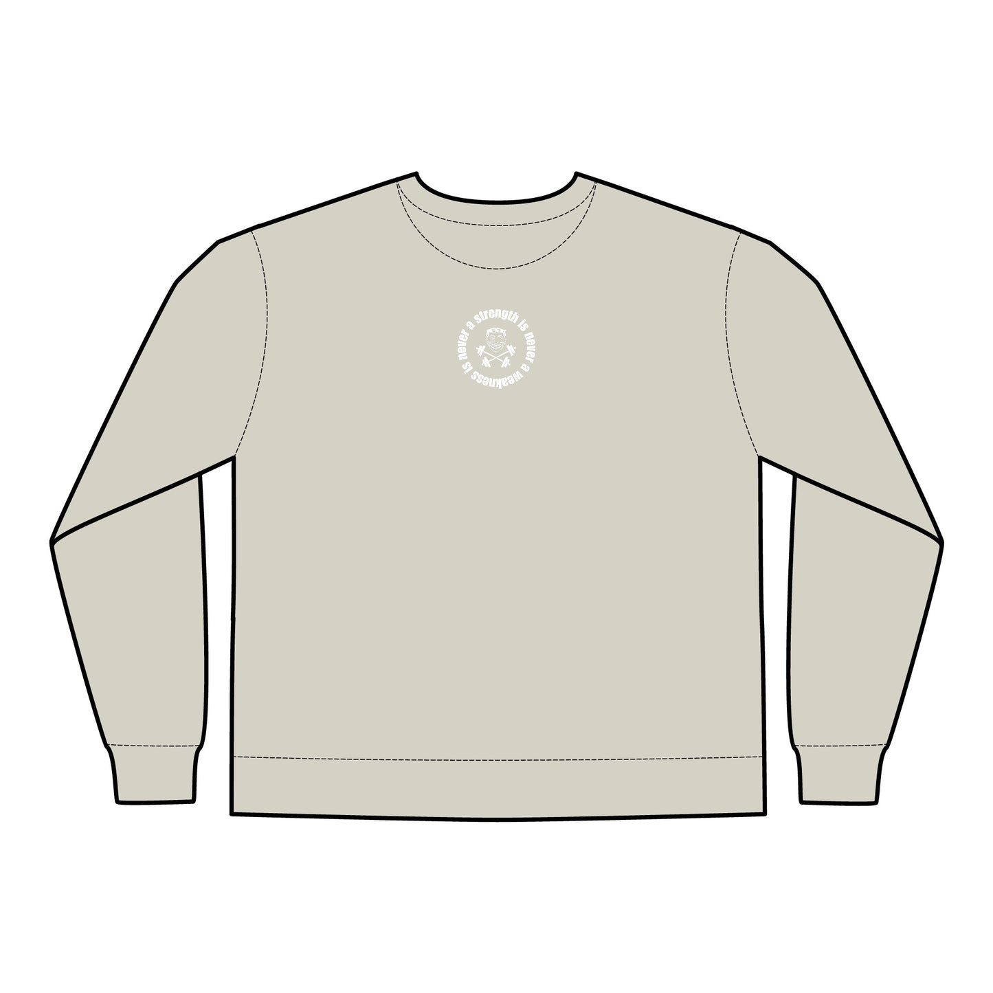 Strength is Never a Weakness - Unisex ComfortWash® Garment Dyed Crewneck Sweatshirt