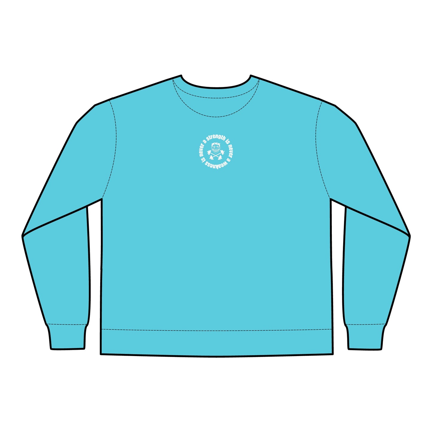 Strength is Never a Weakness - Unisex ComfortWash® Garment Dyed Crewneck Sweatshirt