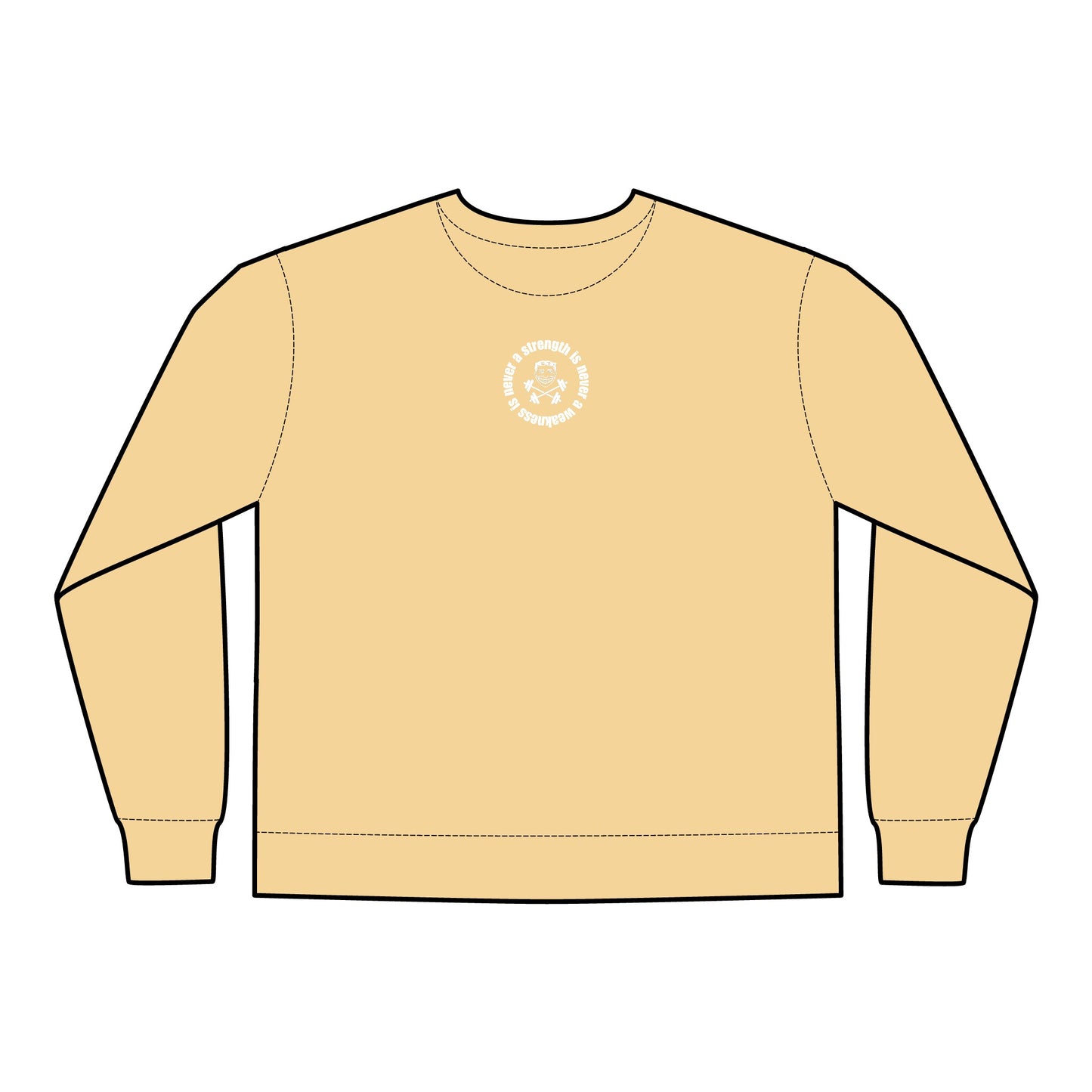 Strength is Never a Weakness - Unisex ComfortWash® Garment Dyed Crewneck Sweatshirt