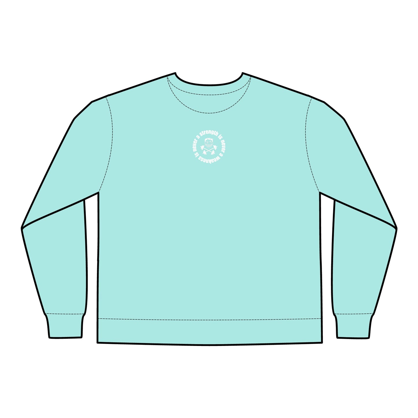 Strength is Never a Weakness - Unisex ComfortWash® Garment Dyed Crewneck Sweatshirt