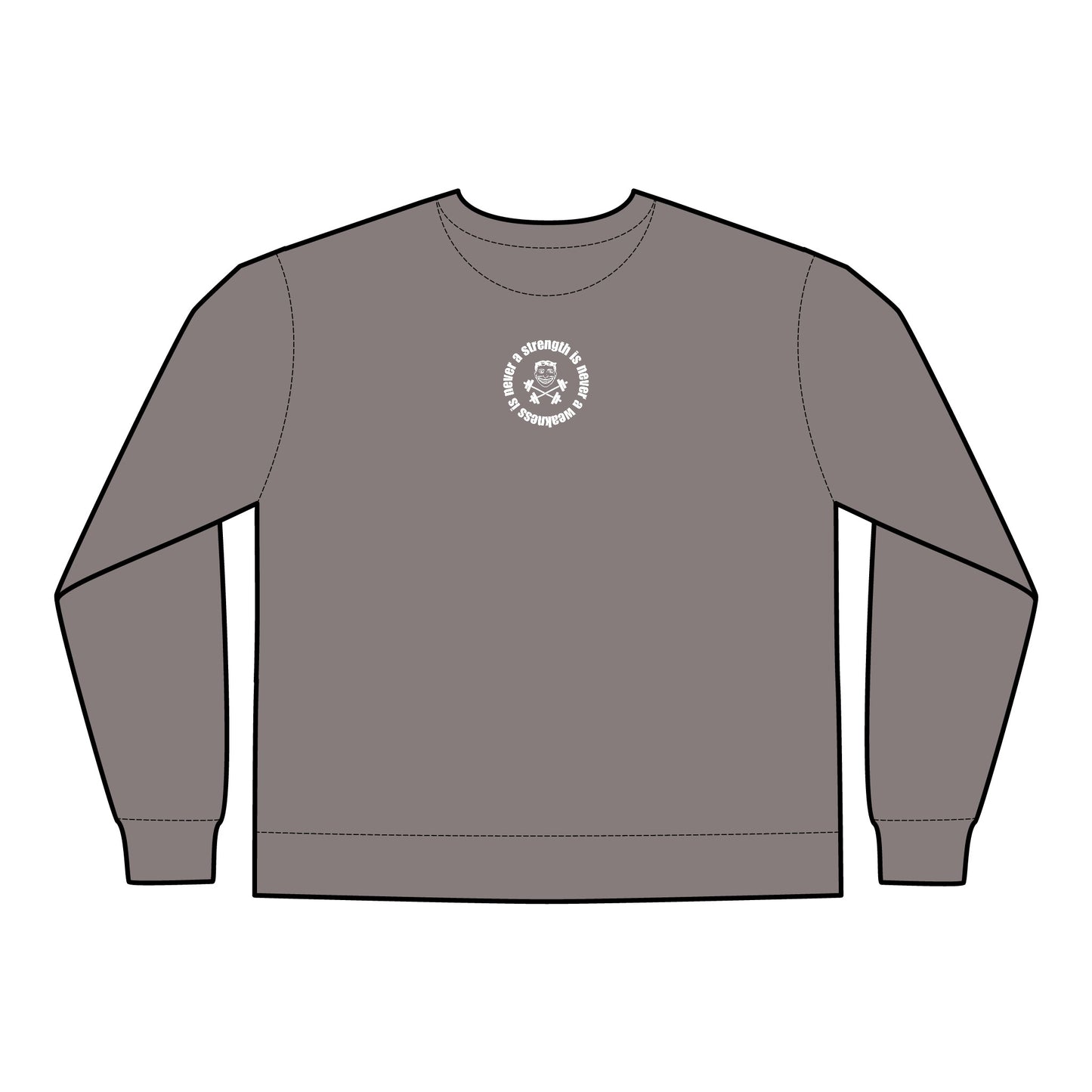 Strength is Never a Weakness - Unisex ComfortWash® Garment Dyed Crewneck Sweatshirt