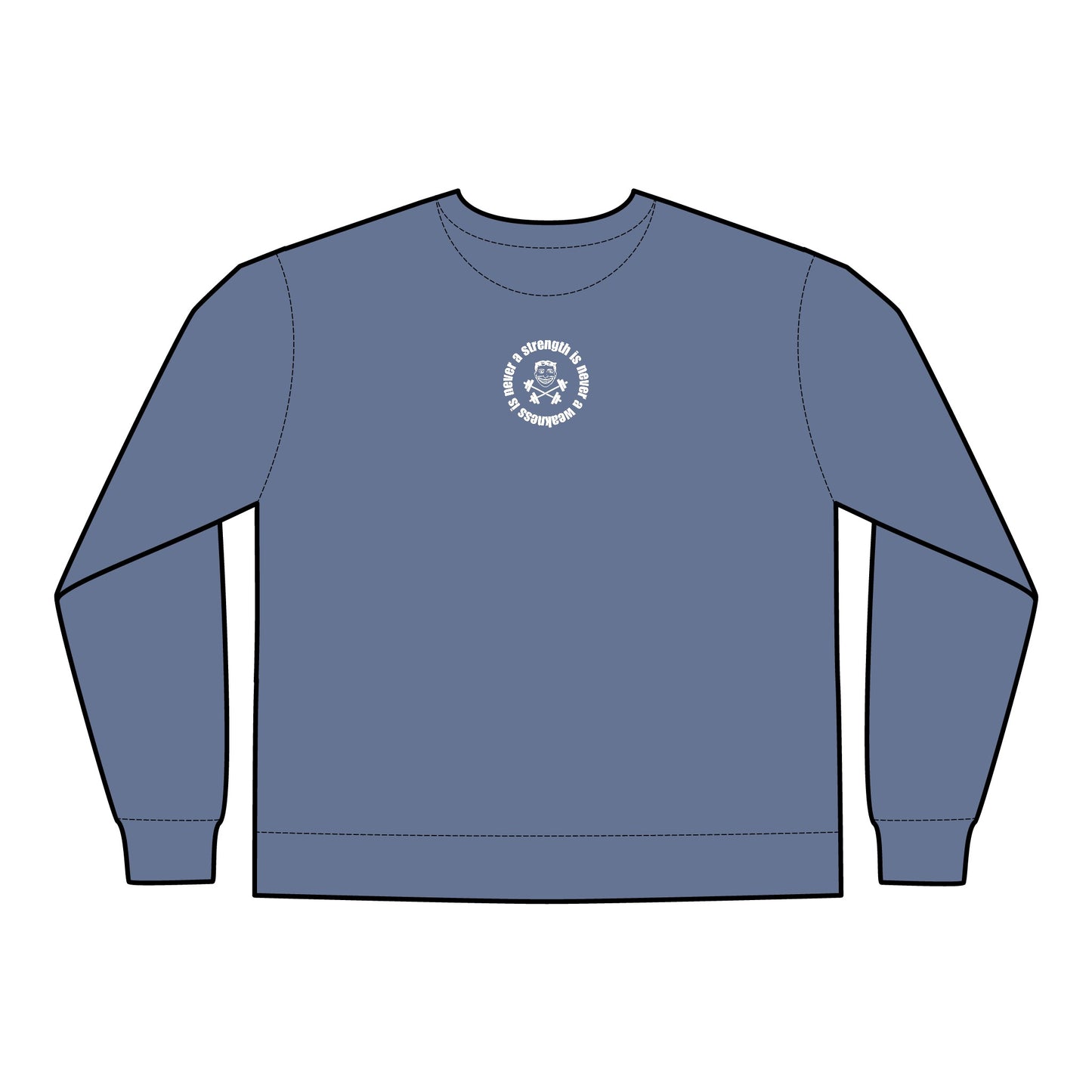 Strength is Never a Weakness - Unisex ComfortWash® Garment Dyed Crewneck Sweatshirt