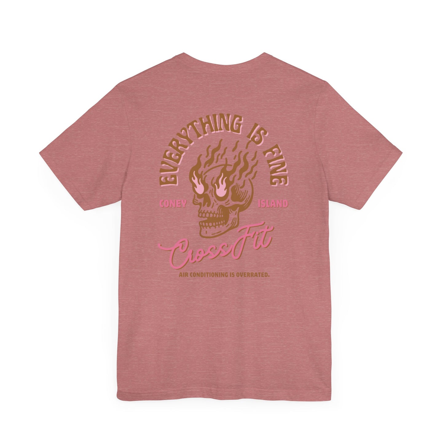 Everything is Fine - T-shirt (Sand and Pink)