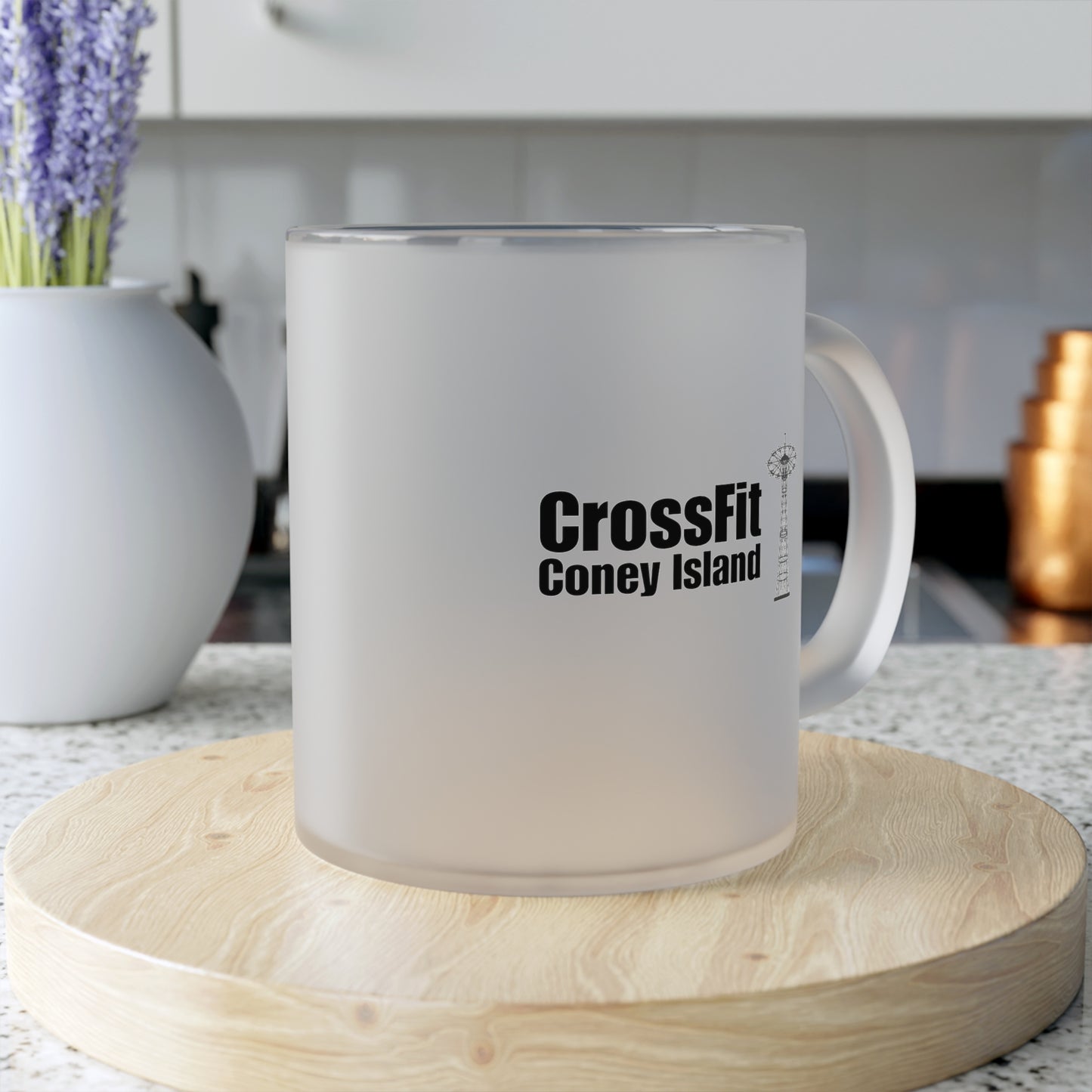 CFCI Parachute Drop - Frosted Glass Mug
