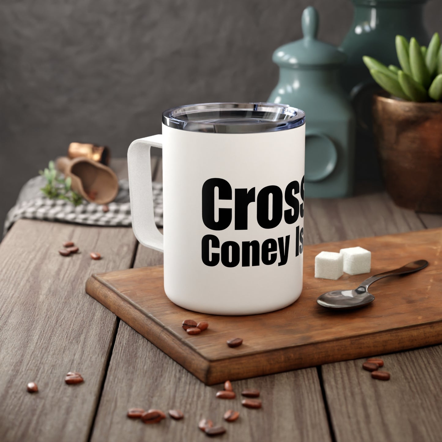 CFCI Stainless Steel Insulated Coffee Mug, 10oz
