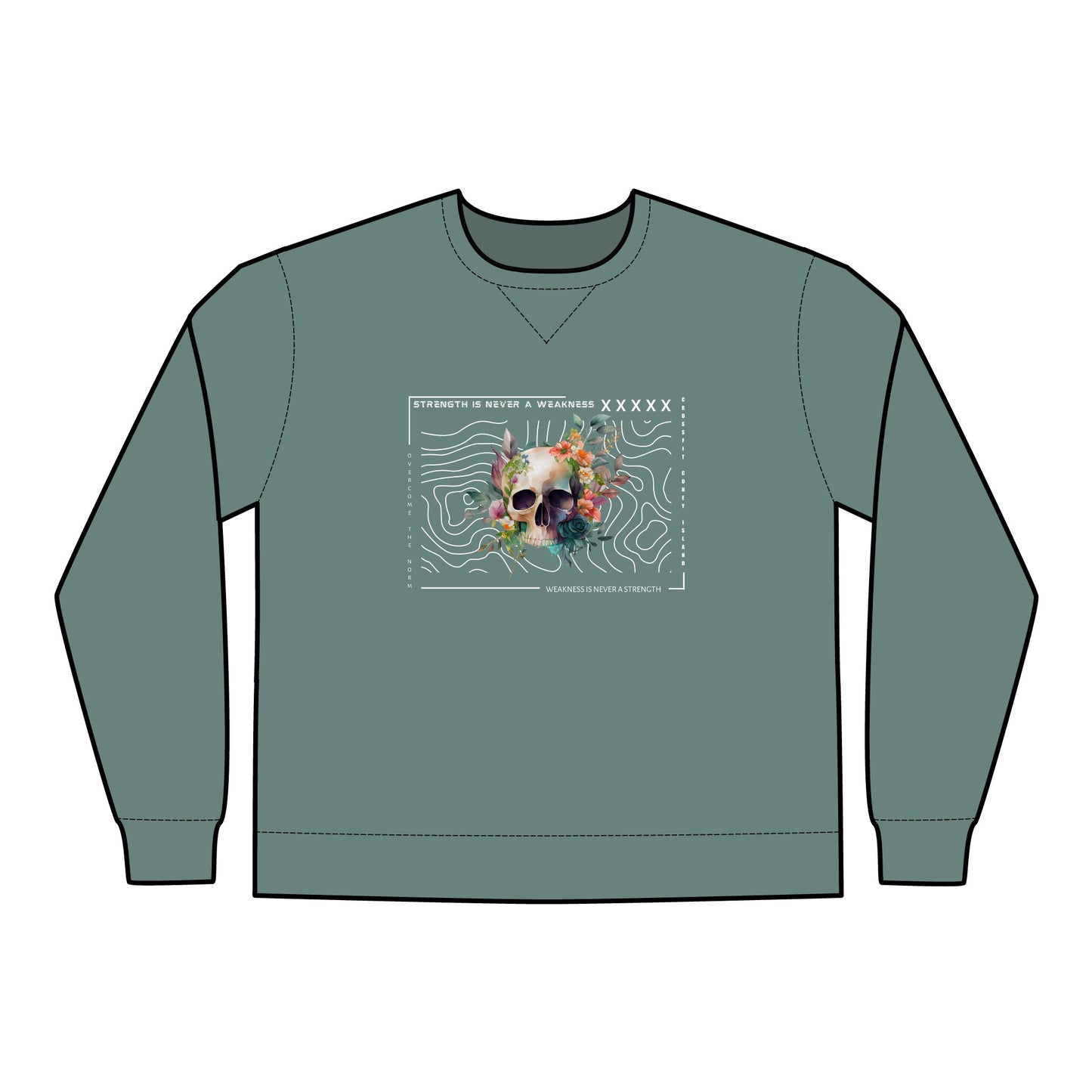 Strength is Never a Weakness - Unisex ComfortWash® Garment Dyed Crewneck Sweatshirt