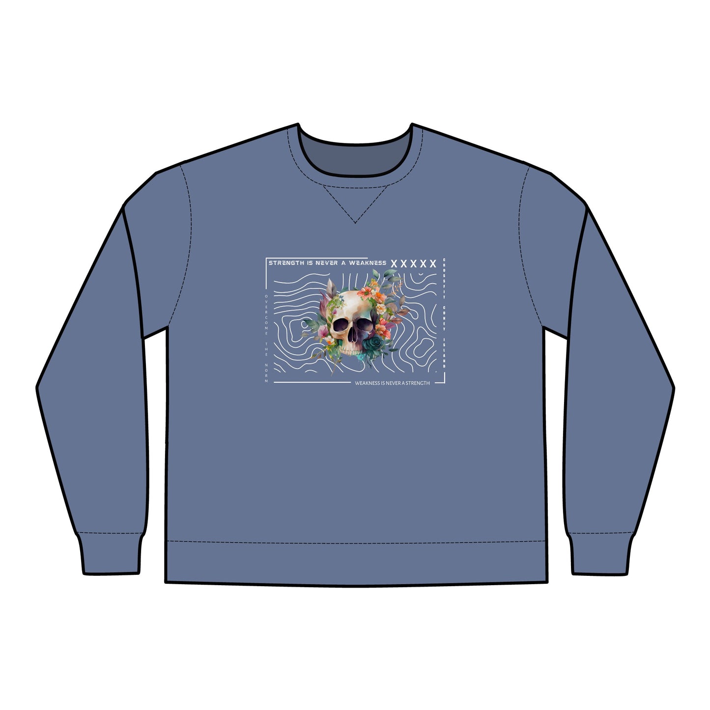 Strength is Never a Weakness - Unisex ComfortWash® Garment Dyed Crewneck Sweatshirt