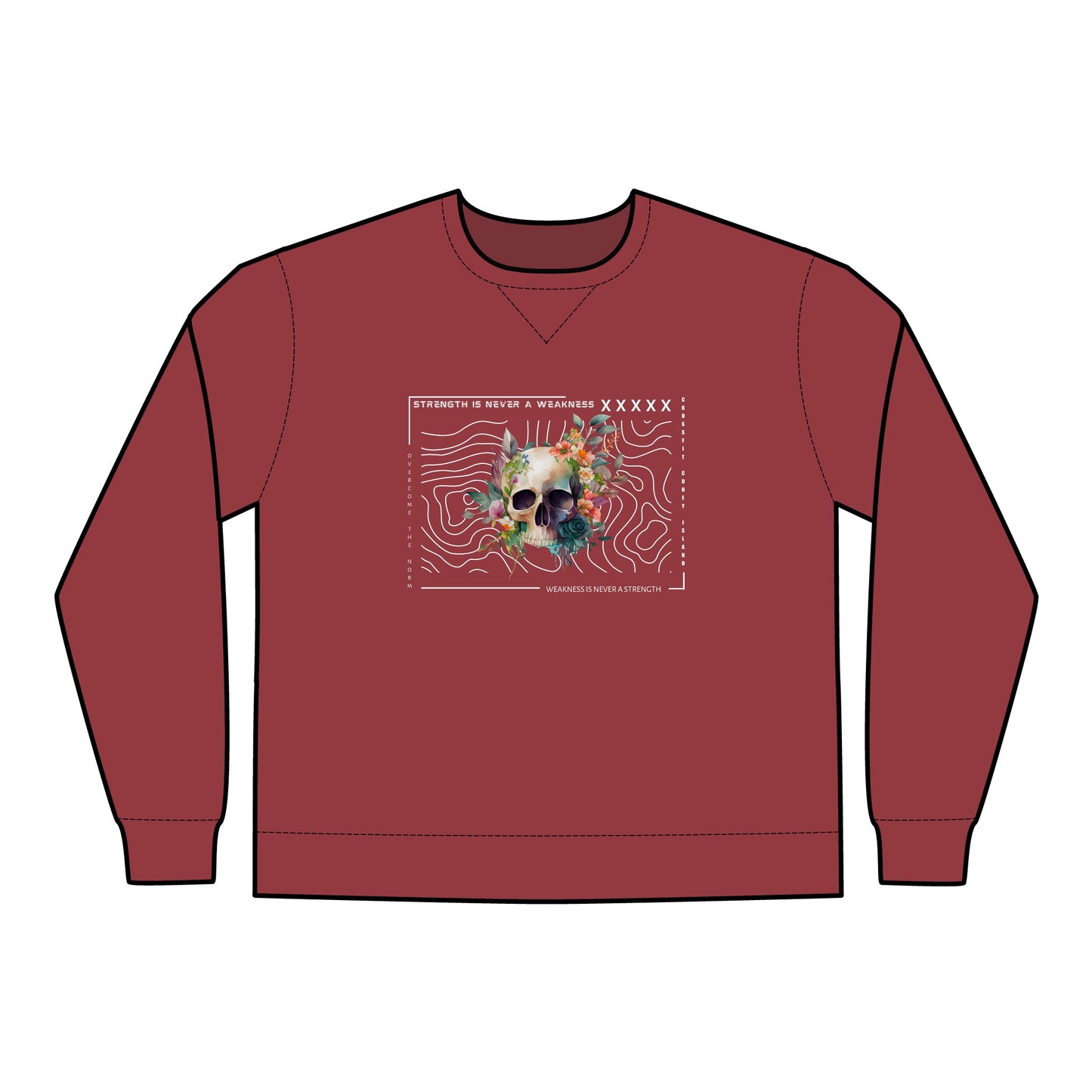 Strength is Never a Weakness - Unisex ComfortWash® Garment Dyed Crewneck Sweatshirt