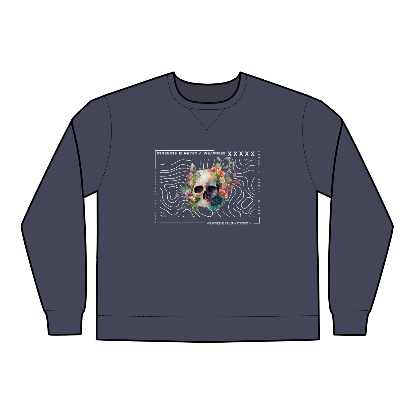 Strength is Never a Weakness - Unisex ComfortWash® Garment Dyed Crewneck Sweatshirt