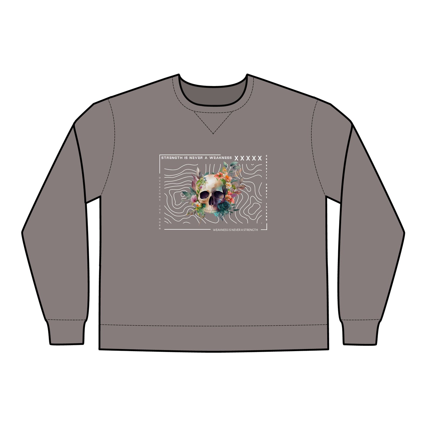 Strength is Never a Weakness - Unisex ComfortWash® Garment Dyed Crewneck Sweatshirt