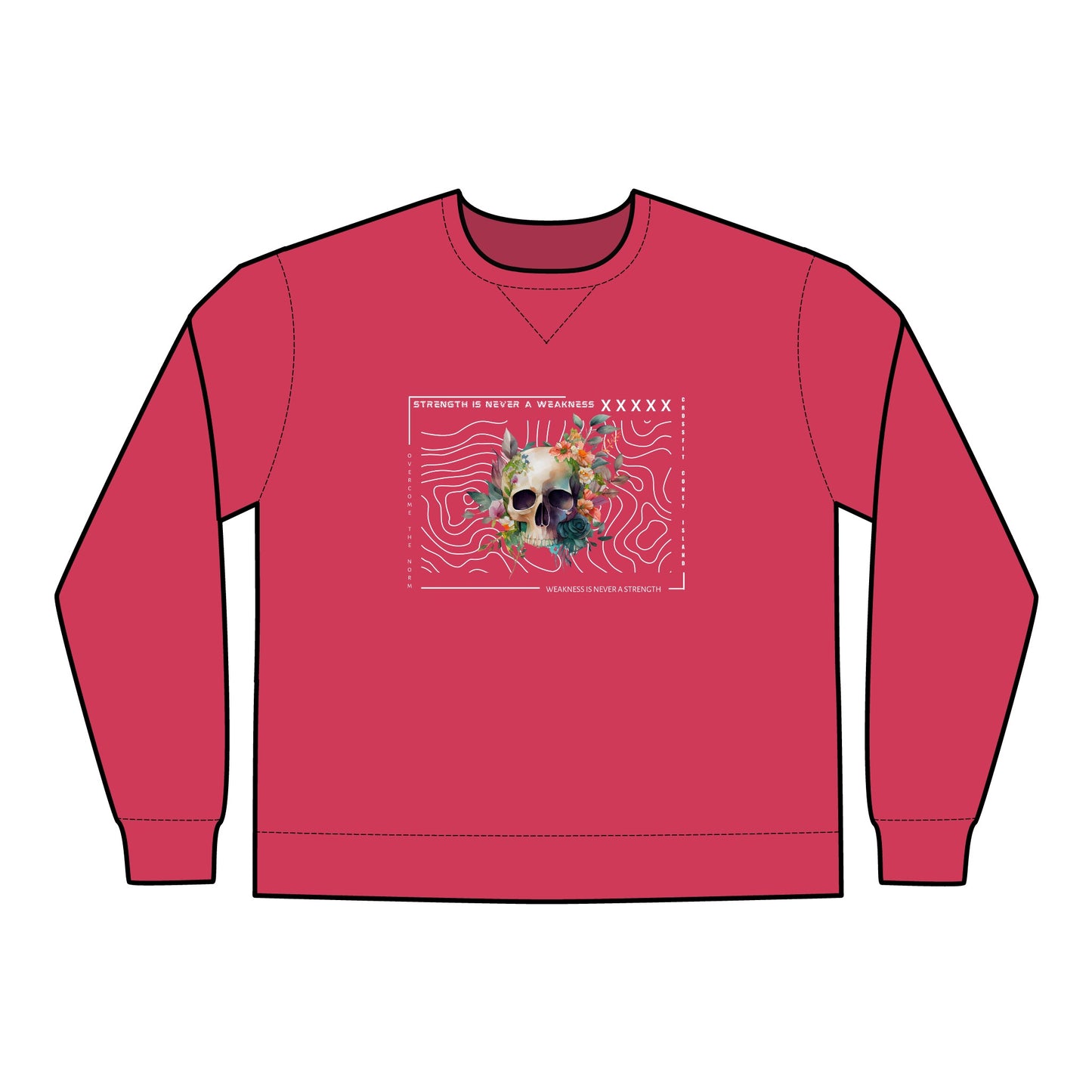 Strength is Never a Weakness - Unisex ComfortWash® Garment Dyed Crewneck Sweatshirt