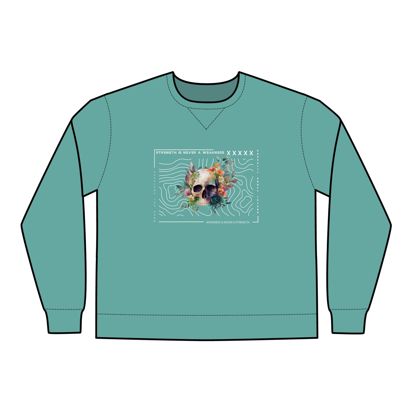 Strength is Never a Weakness - Unisex ComfortWash® Garment Dyed Crewneck Sweatshirt