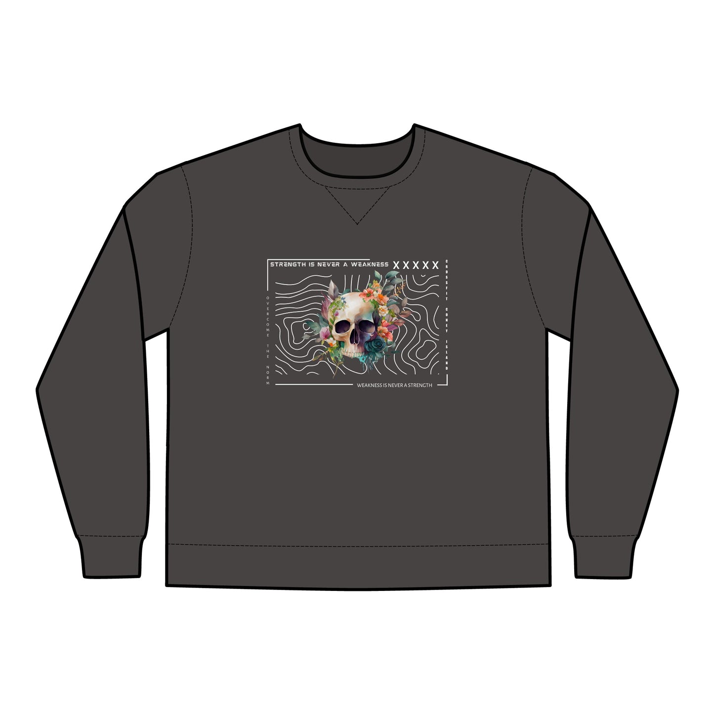 Strength is Never a Weakness - Unisex ComfortWash® Garment Dyed Crewneck Sweatshirt
