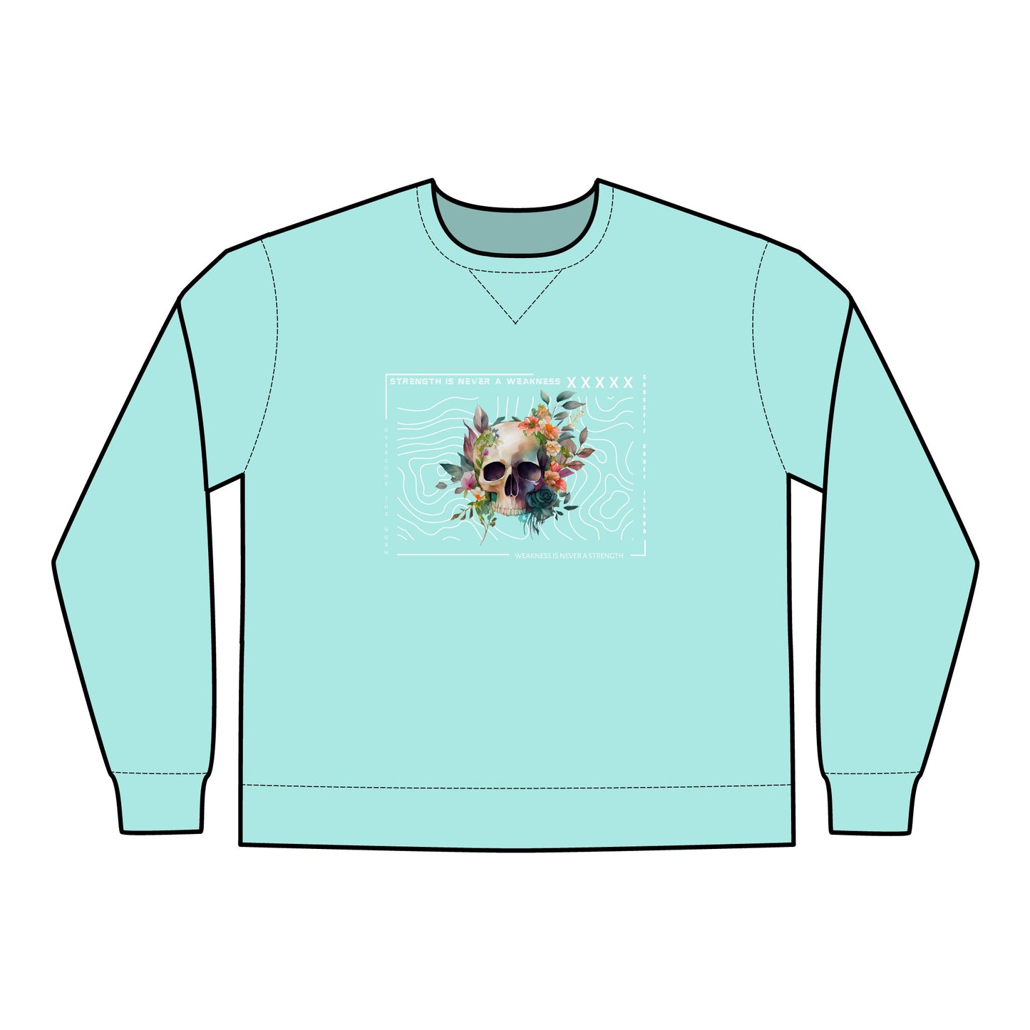 Strength is Never a Weakness - Unisex ComfortWash® Garment Dyed Crewneck Sweatshirt