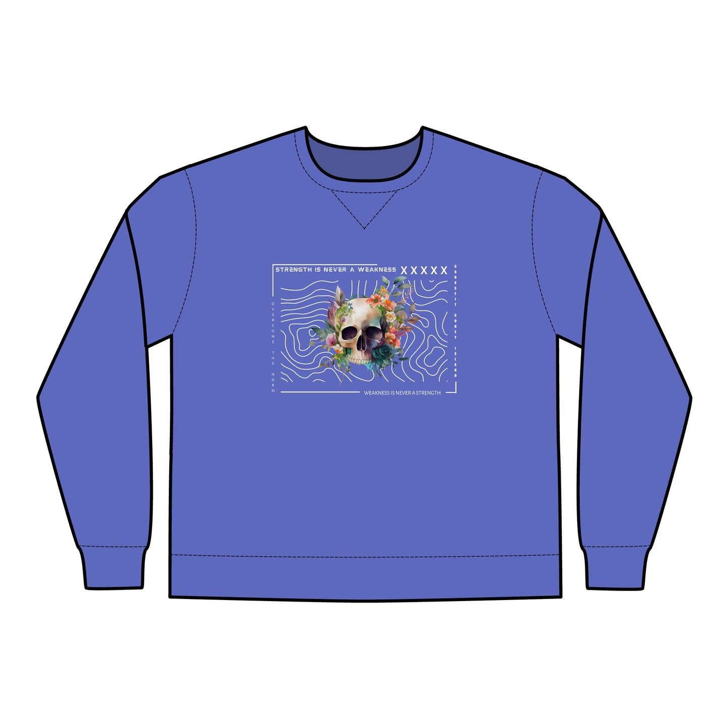 Strength is Never a Weakness - Unisex ComfortWash® Garment Dyed Crewneck Sweatshirt