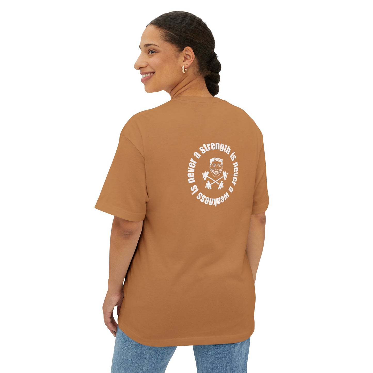 CrossFit Coney Island - Strength is Never a Weakness - Unisex Oversized Boxy Tee