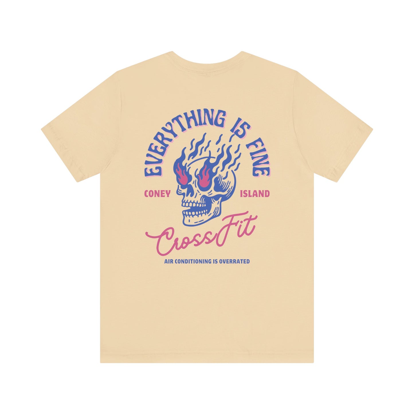 Everything is Fine - T-Shirt (Midnight Blue / Pink)