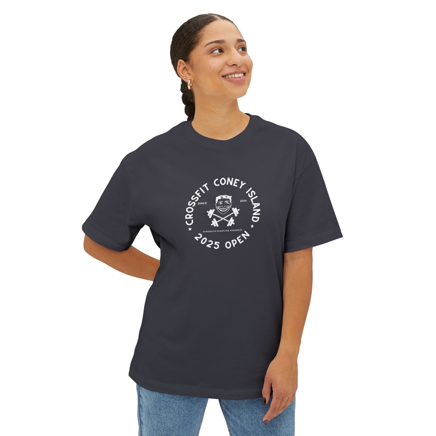 2025 Open Oversized Boxy Tee - Minimalist Design for Everyday Comfort