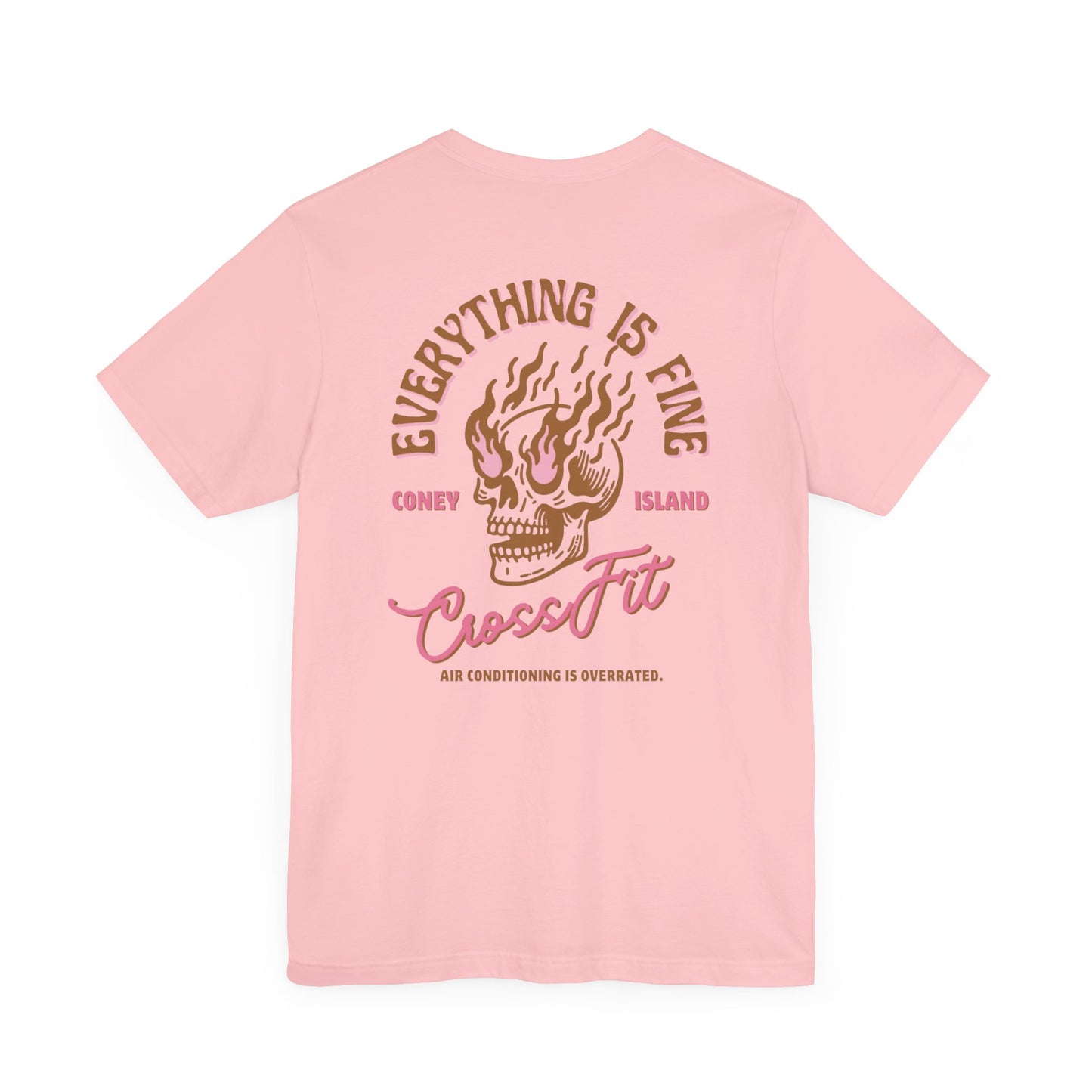 Everything is Fine - T-shirt (Sand and Pink)
