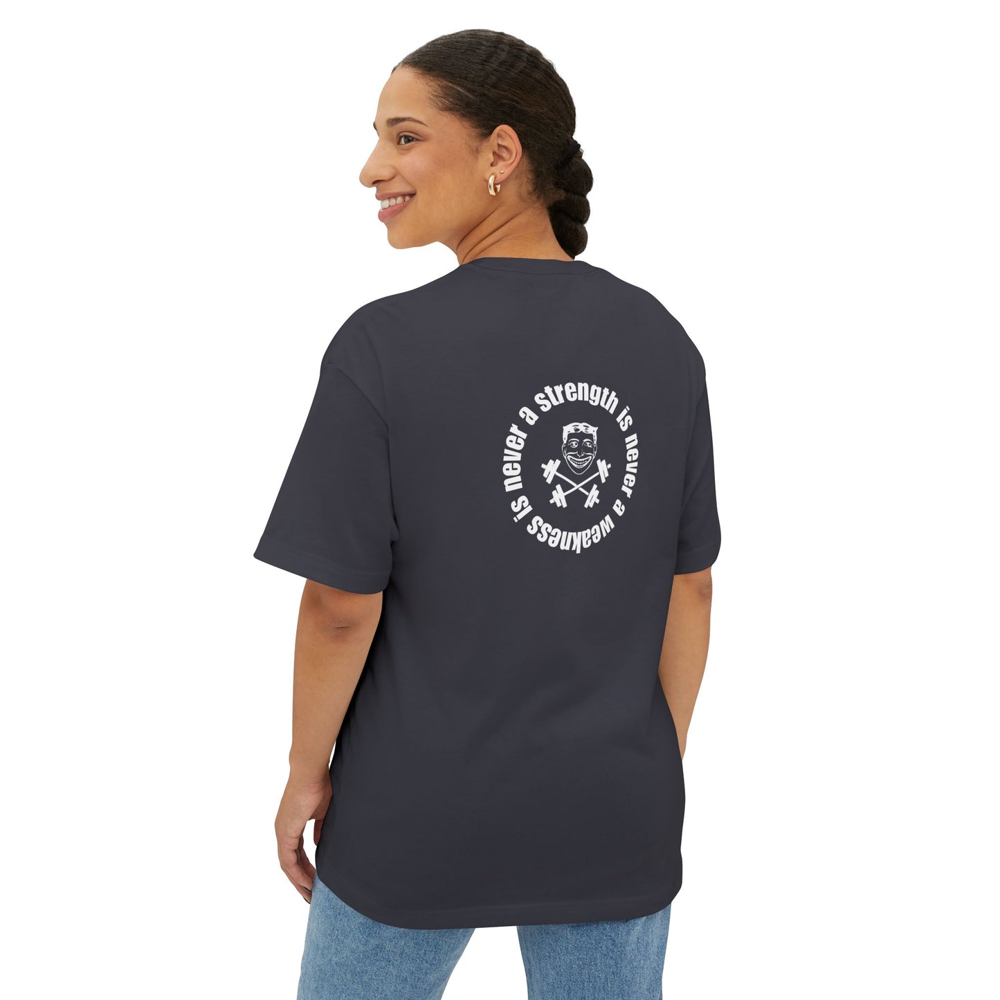 CrossFit Coney Island - Strength is Never a Weakness - Unisex Oversized Boxy Tee