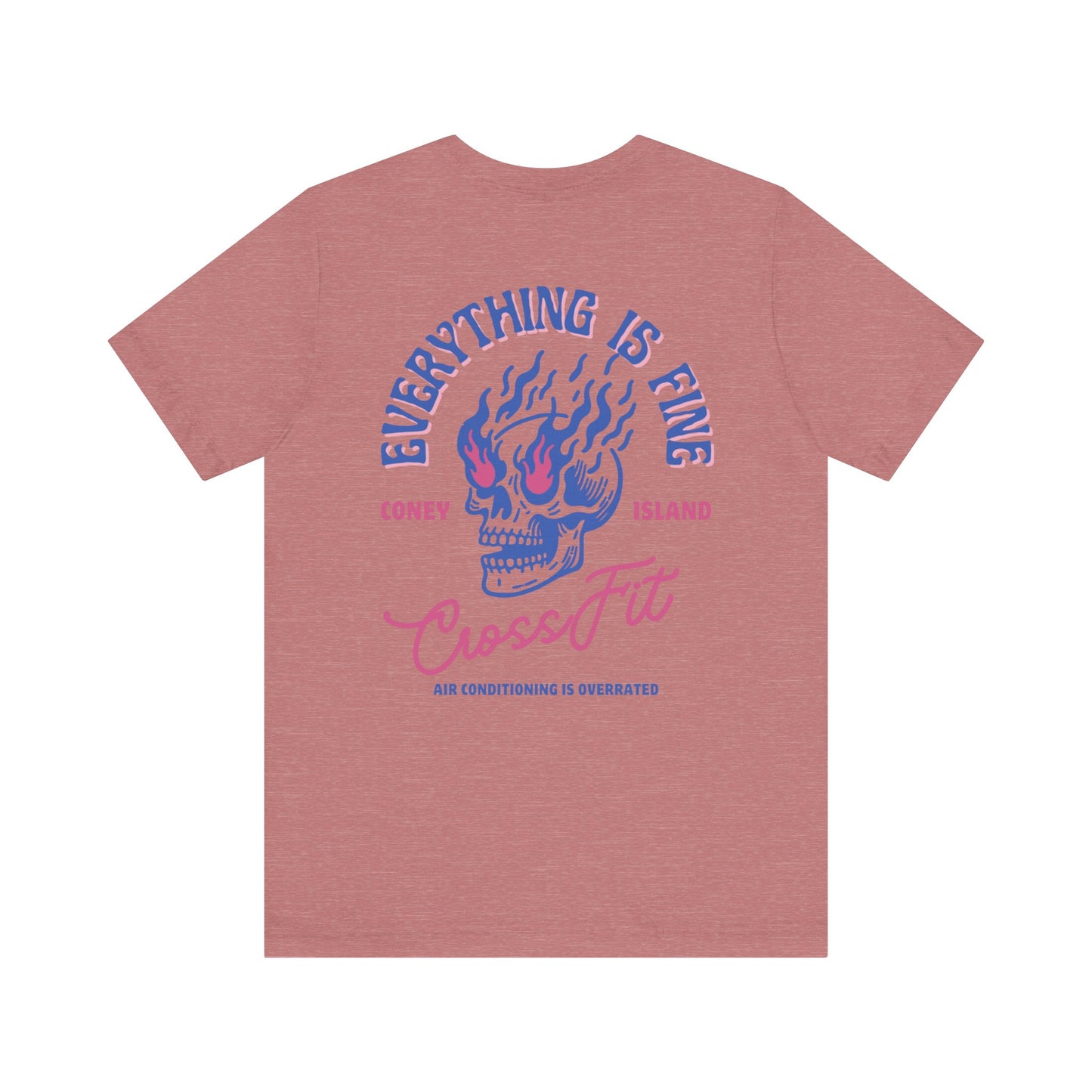 Everything is Fine - T-Shirt (Midnight Blue / Pink)