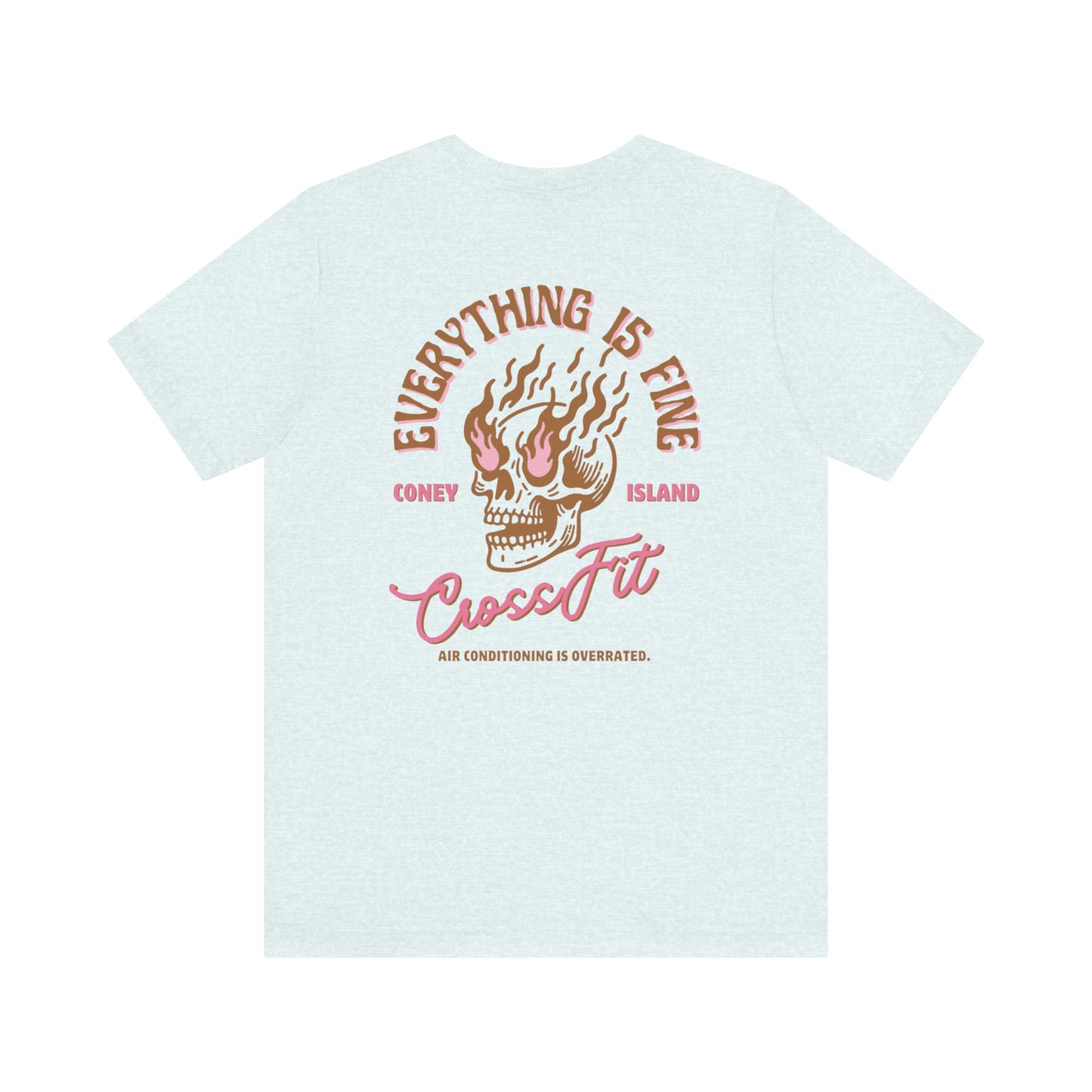 Everything is Fine - T-shirt (Sand and Pink)