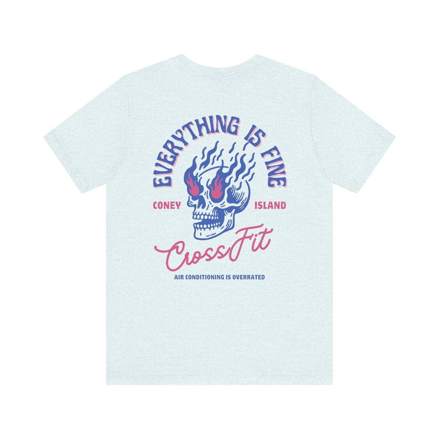 Everything is Fine - T-Shirt (Midnight Blue / Pink)