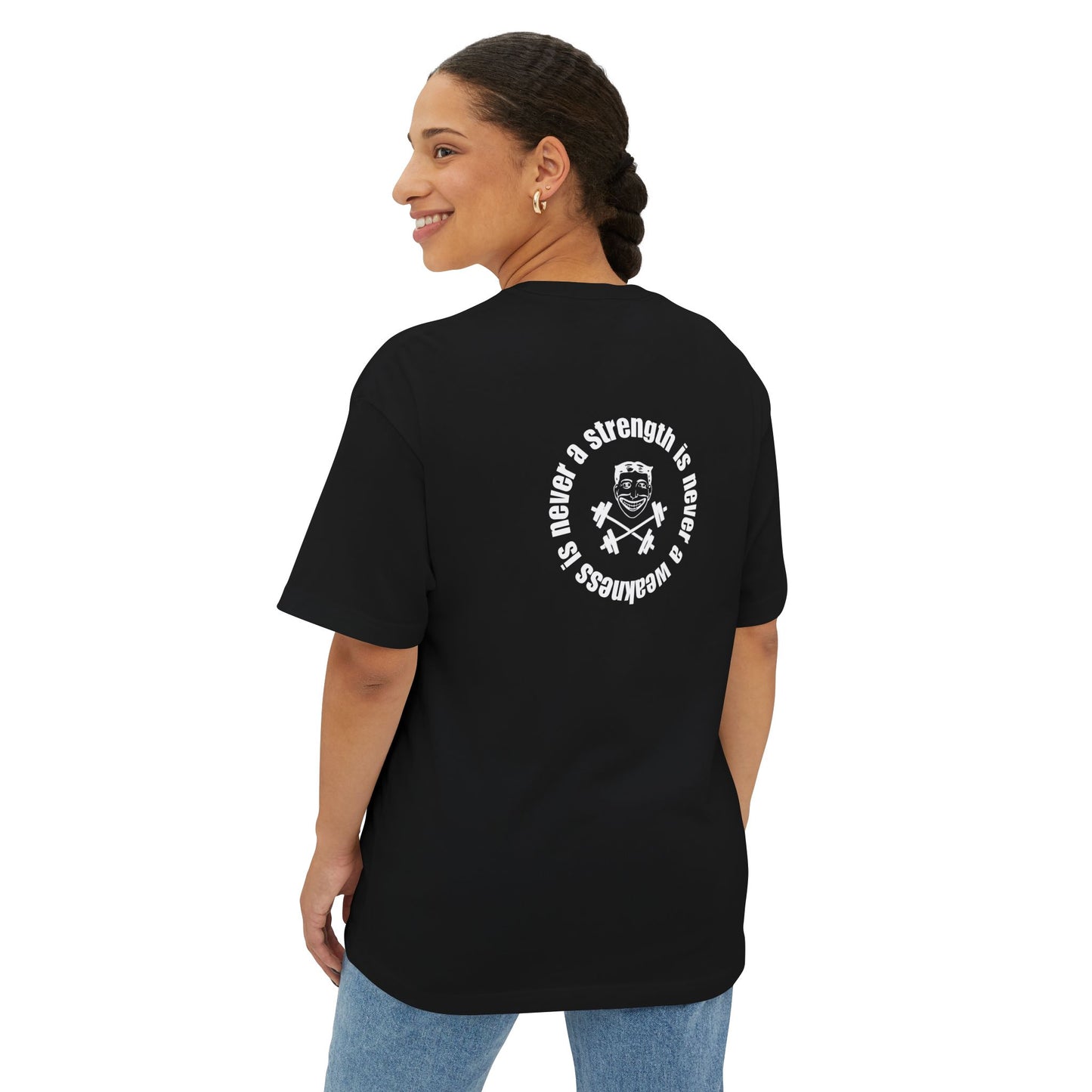 CrossFit Coney Island - Strength is Never a Weakness - Unisex Oversized Boxy Tee