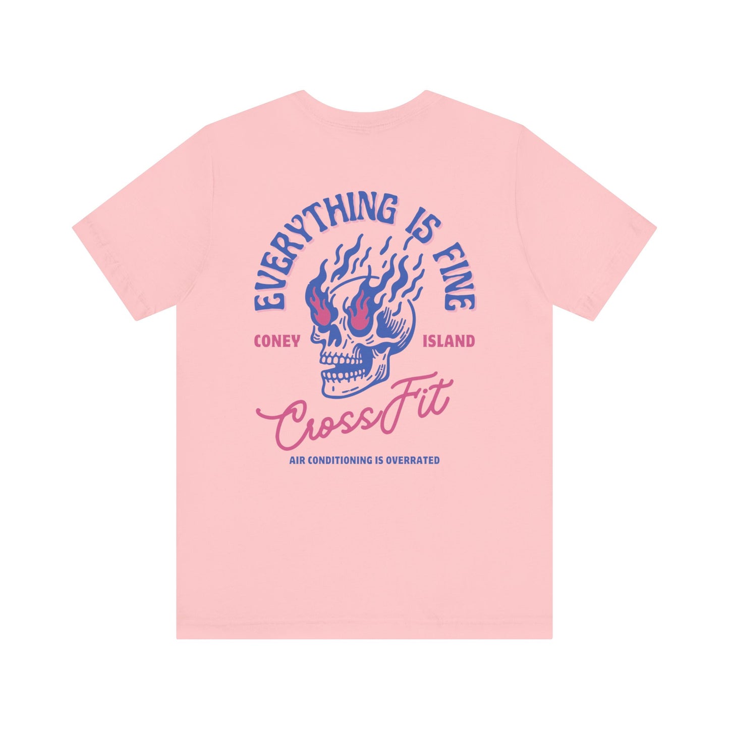 Everything is Fine - T-Shirt (Midnight Blue / Pink)