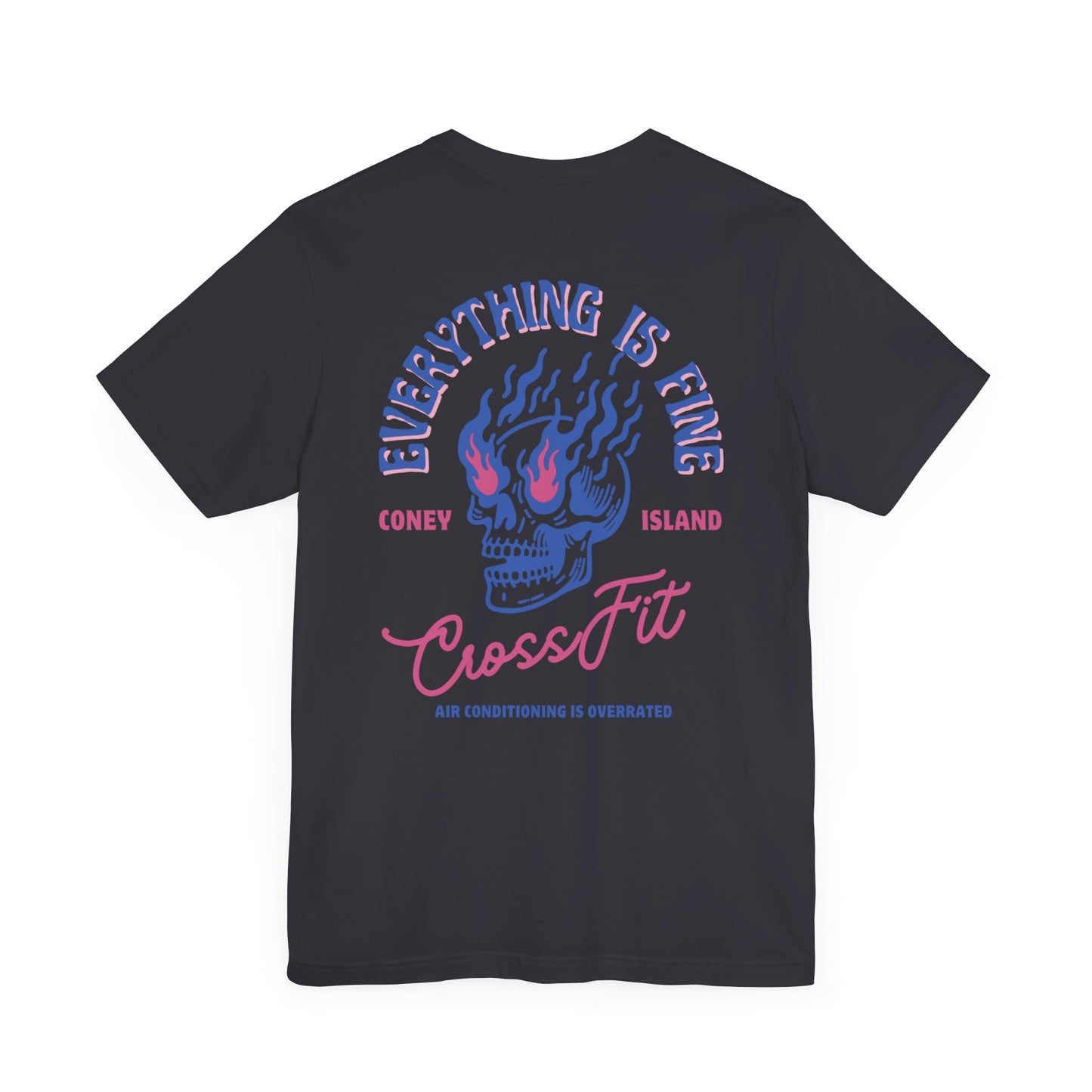 Everything is Fine - T-Shirt (Midnight Blue / Pink)