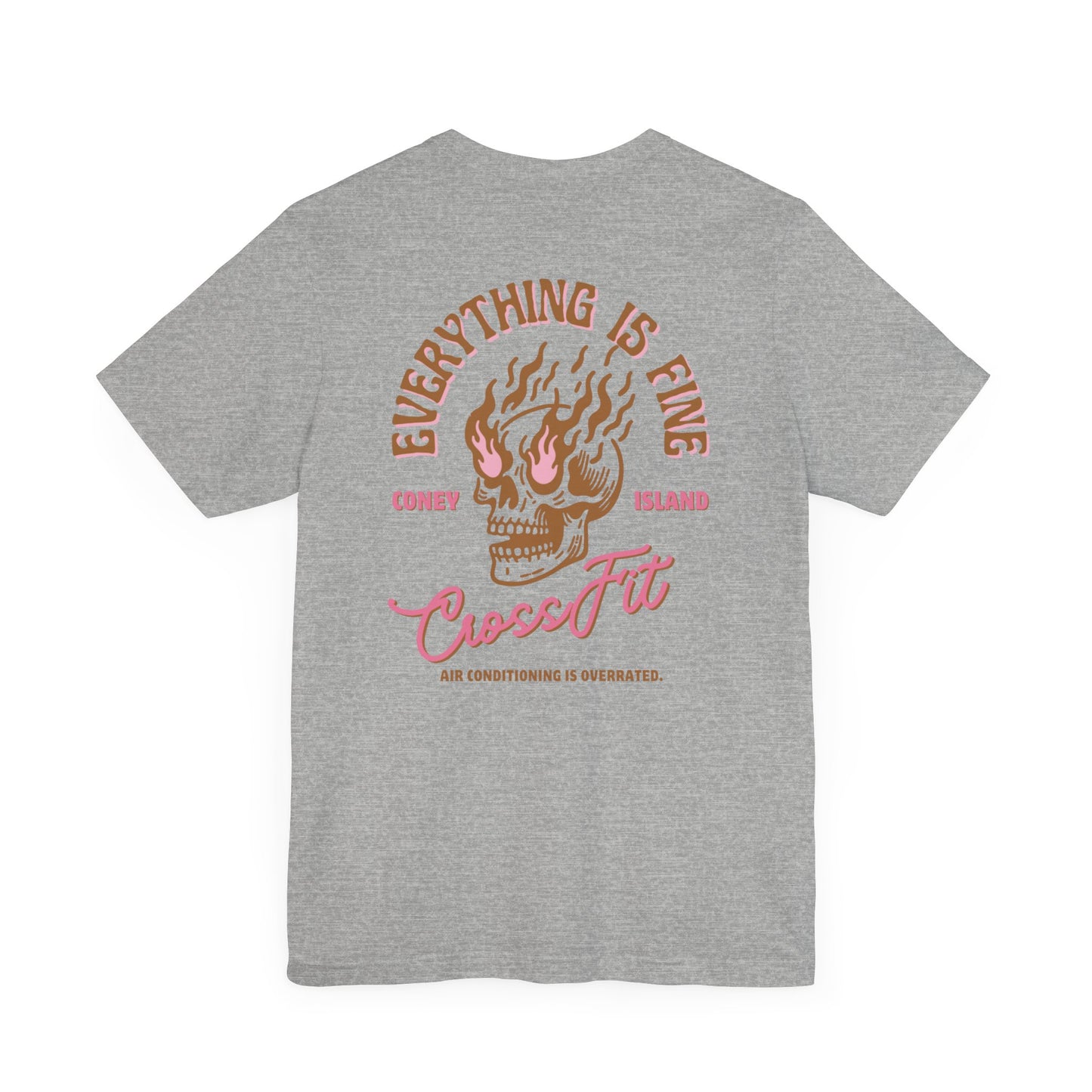 Everything is Fine - T-shirt (Sand and Pink)