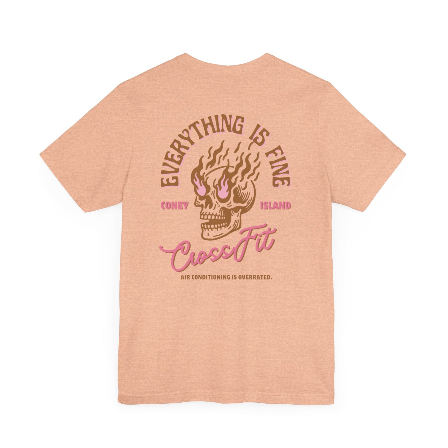 Everything is Fine - T-shirt (Sand and Pink)