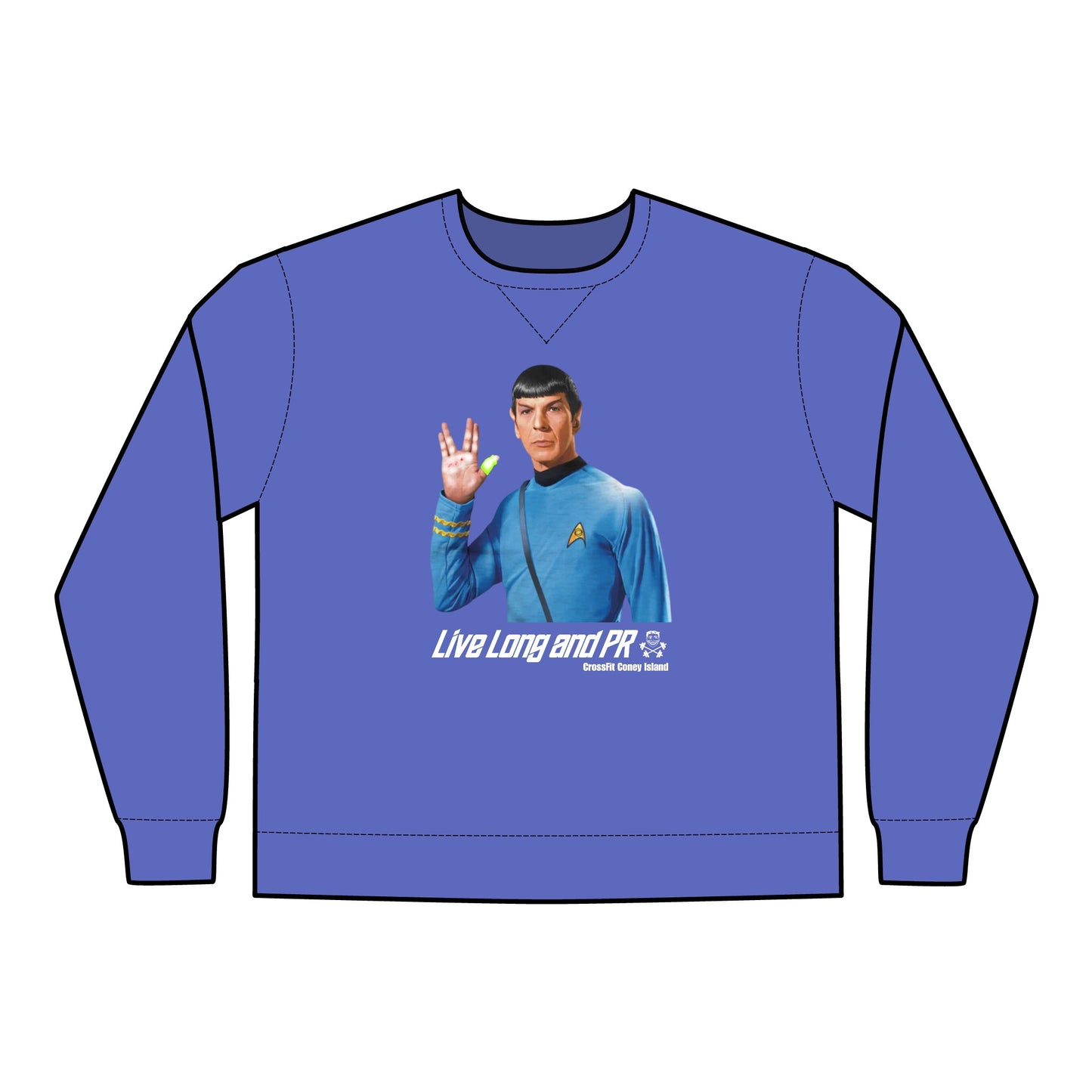 Live Long and PR - Unisex ComfortWash® Garment Dyed Crewneck Sweatshirt