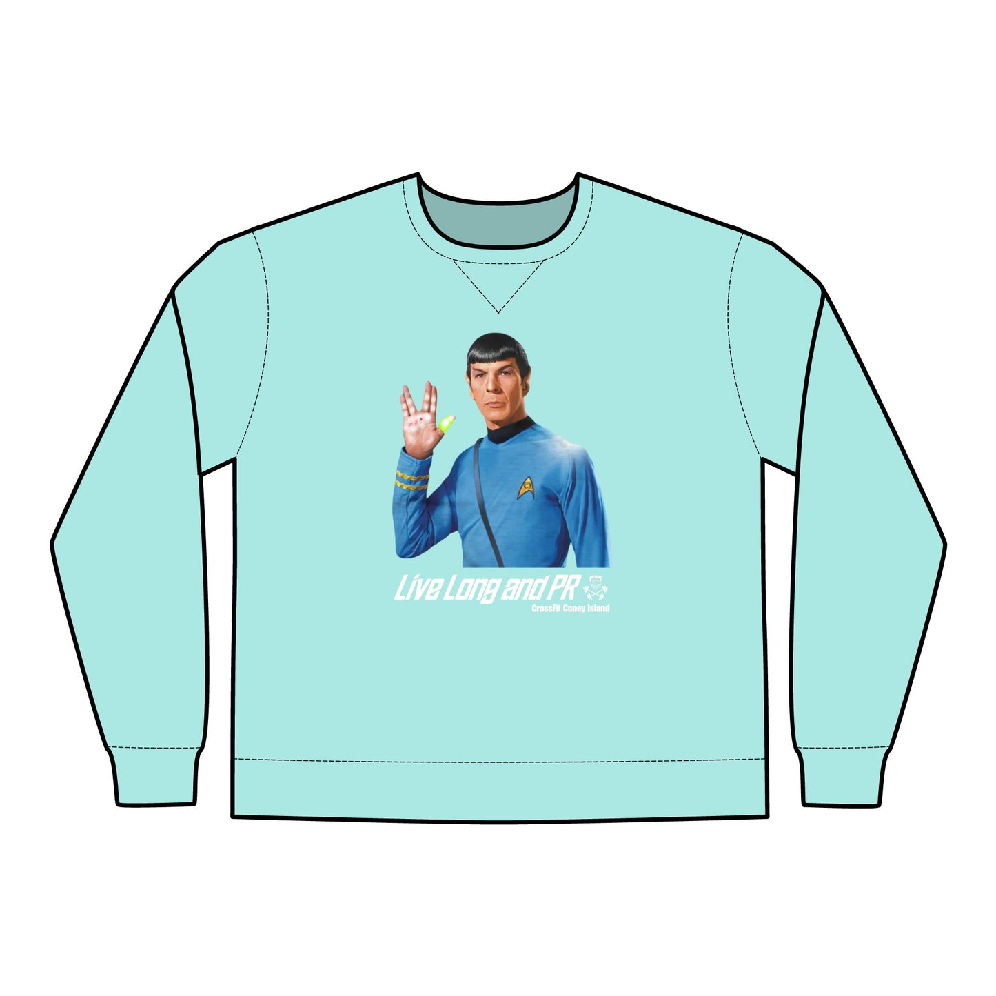Live Long and PR - Unisex ComfortWash® Garment Dyed Crewneck Sweatshirt
