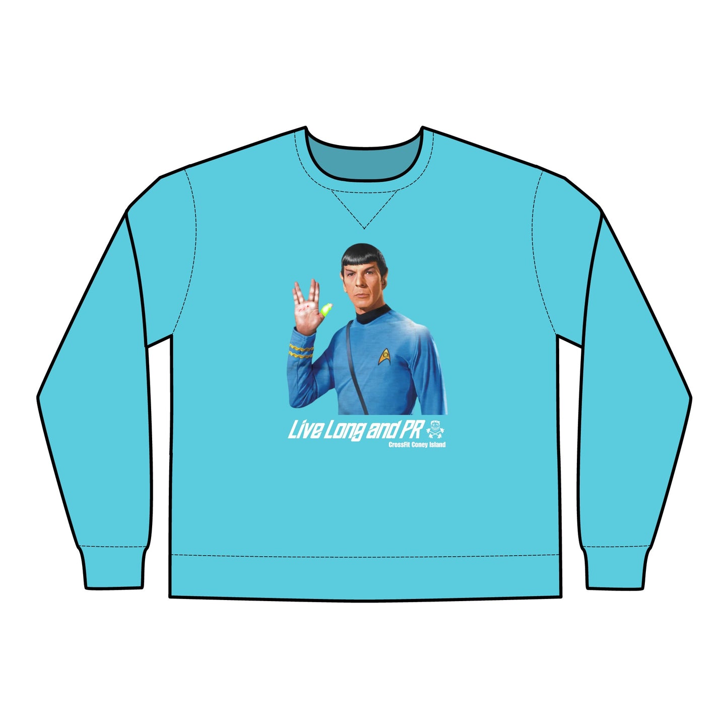 Live Long and PR - Unisex ComfortWash® Garment Dyed Crewneck Sweatshirt