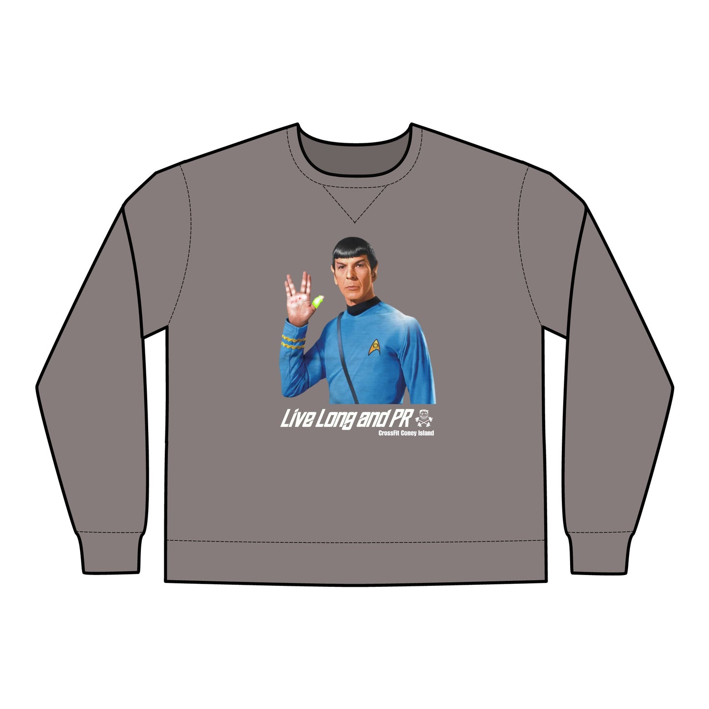Live Long and PR - Unisex ComfortWash® Garment Dyed Crewneck Sweatshirt