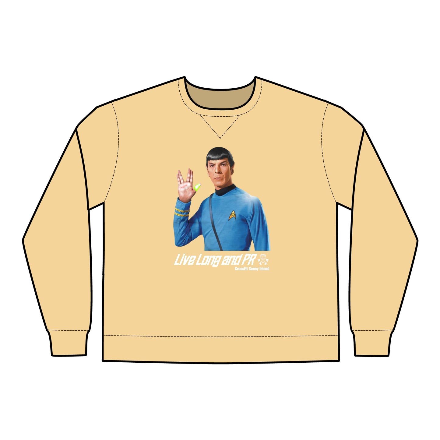 Live Long and PR - Unisex ComfortWash® Garment Dyed Crewneck Sweatshirt