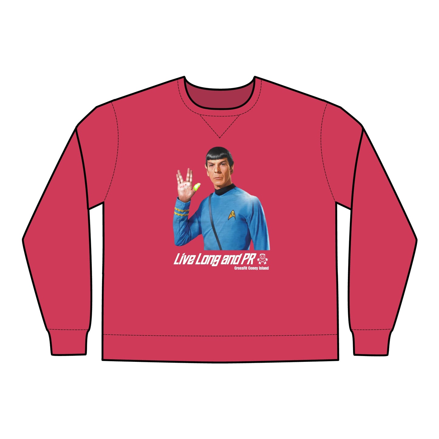 Live Long and PR - Unisex ComfortWash® Garment Dyed Crewneck Sweatshirt