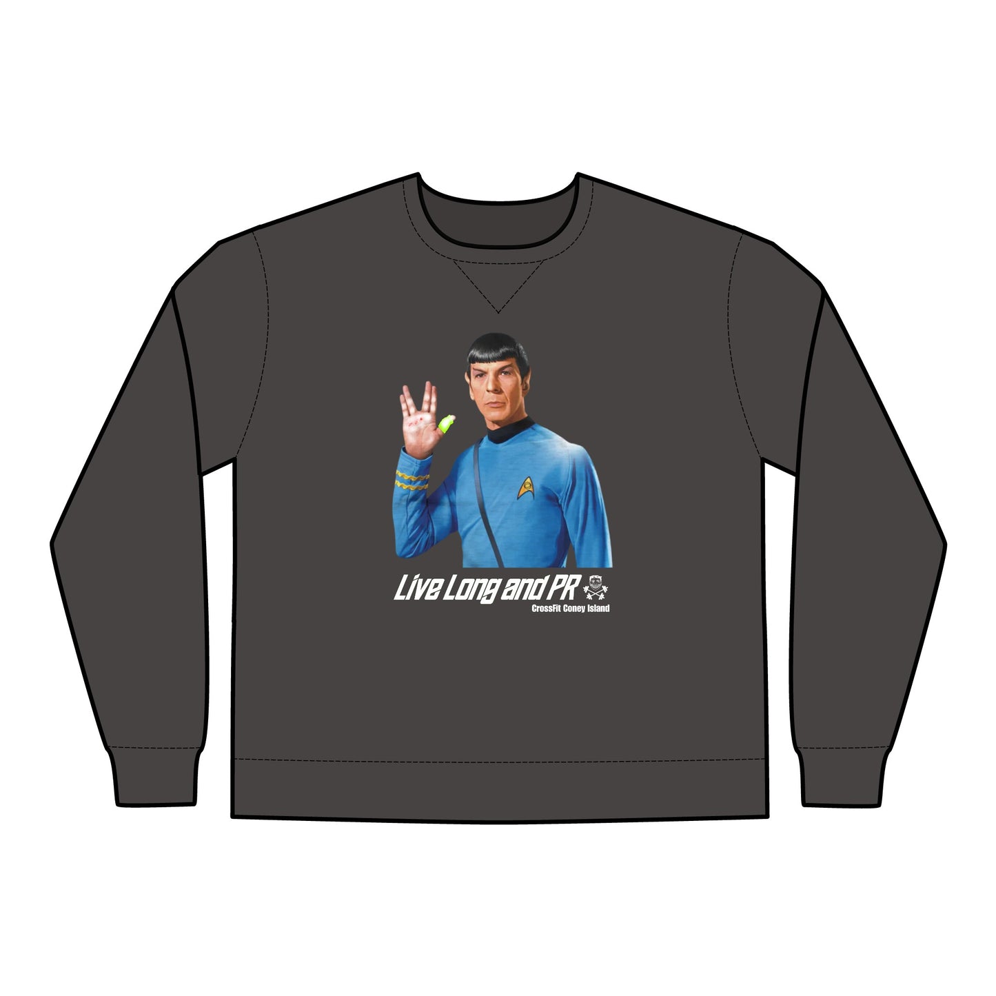 Live Long and PR - Unisex ComfortWash® Garment Dyed Crewneck Sweatshirt