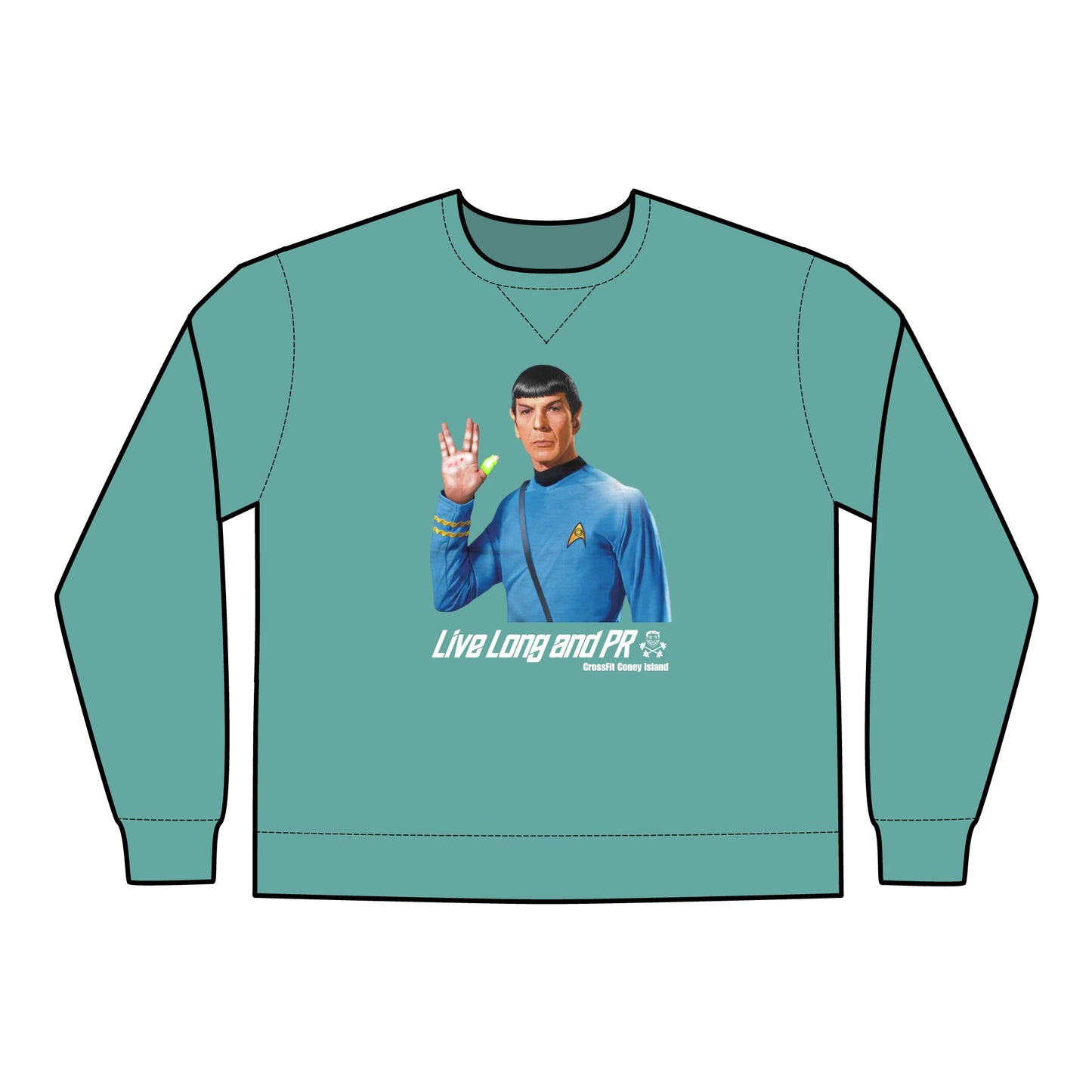 Live Long and PR - Unisex ComfortWash® Garment Dyed Crewneck Sweatshirt