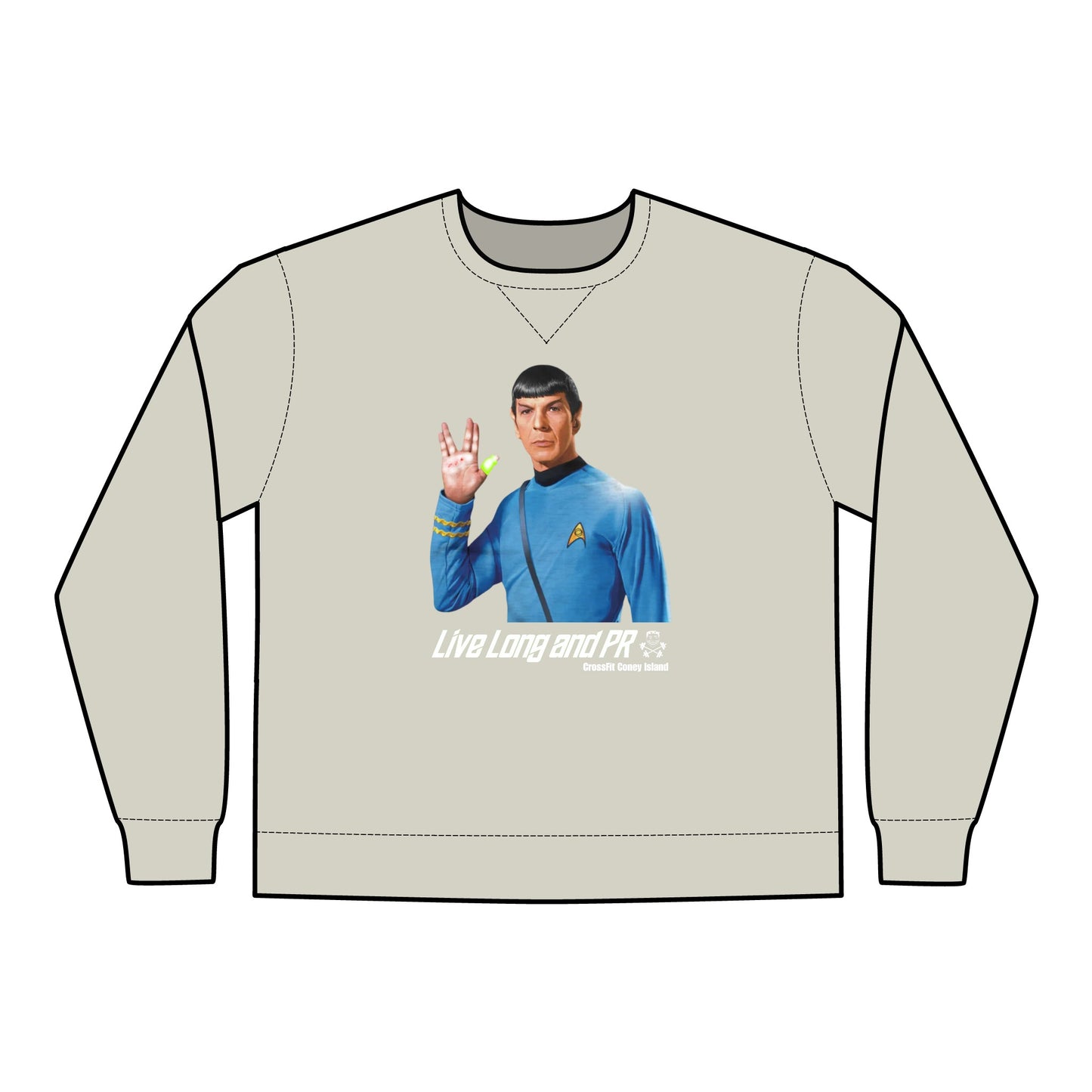 Live Long and PR - Unisex ComfortWash® Garment Dyed Crewneck Sweatshirt