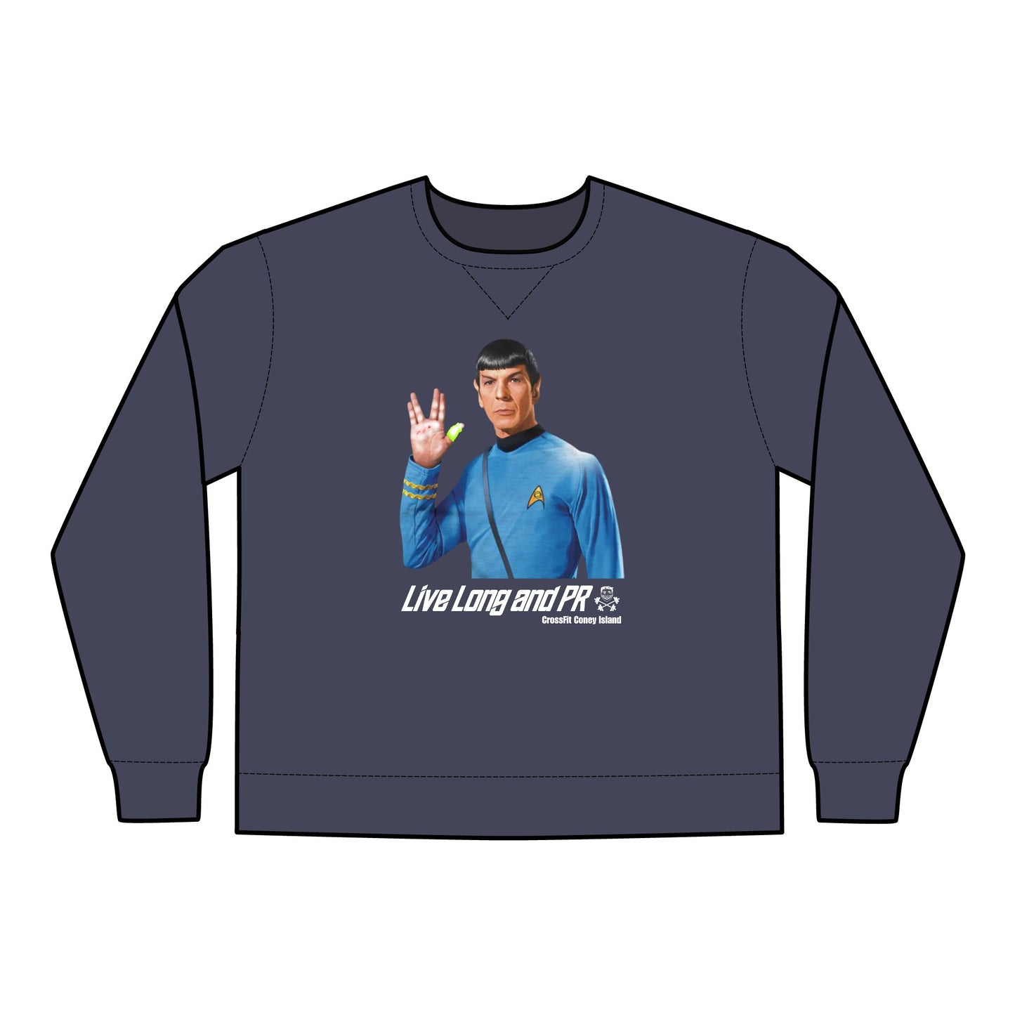 Live Long and PR - Unisex ComfortWash® Garment Dyed Crewneck Sweatshirt