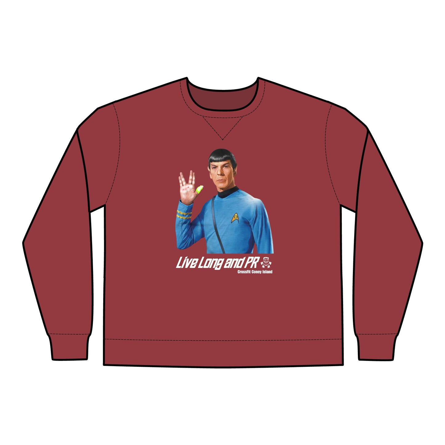 Live Long and PR - Unisex ComfortWash® Garment Dyed Crewneck Sweatshirt