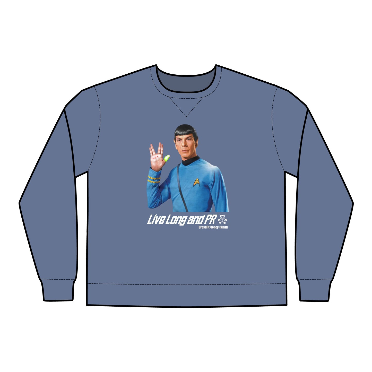 Live Long and PR - Unisex ComfortWash® Garment Dyed Crewneck Sweatshirt