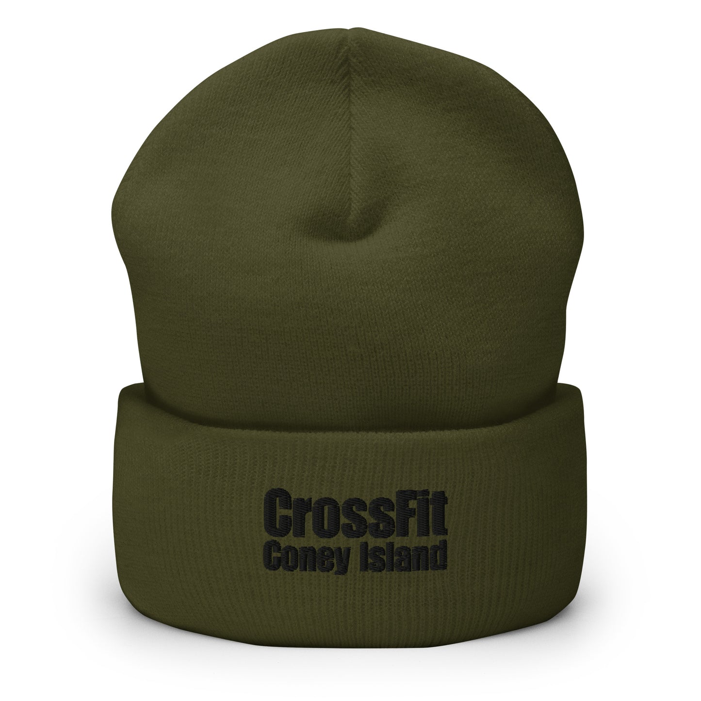 CrossFit Coney Island - Cuffed Beanie (black embroidery)