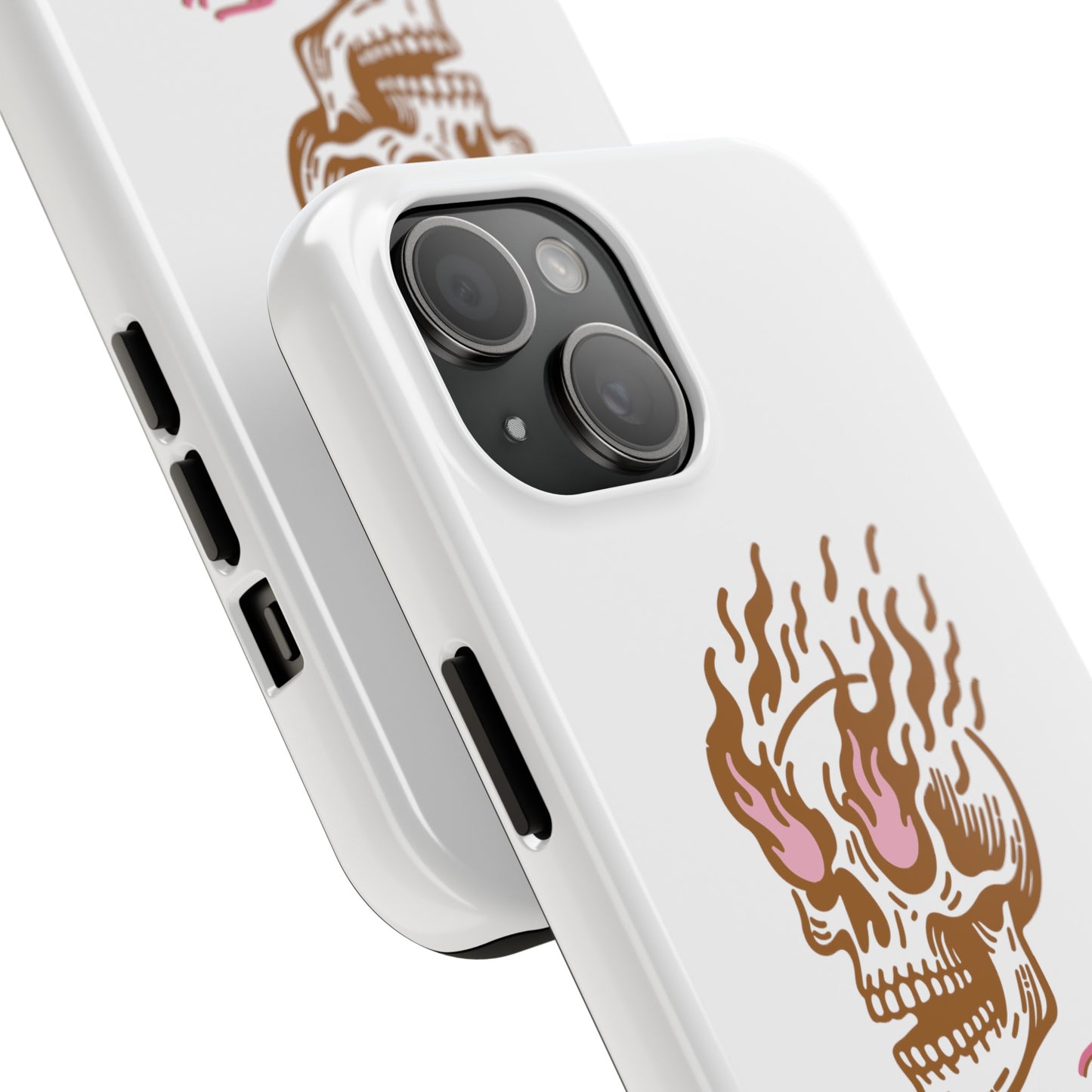 Skull on Fire - Phone Cases