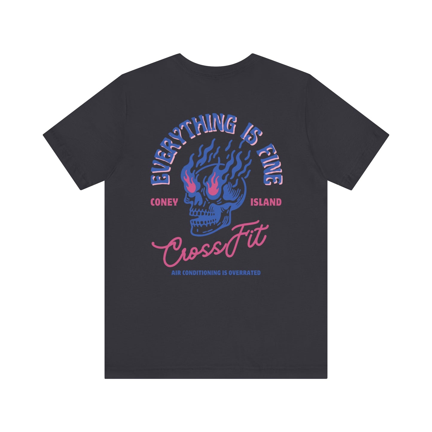 Everything is Fine - T-Shirt (Midnight Blue / Pink)