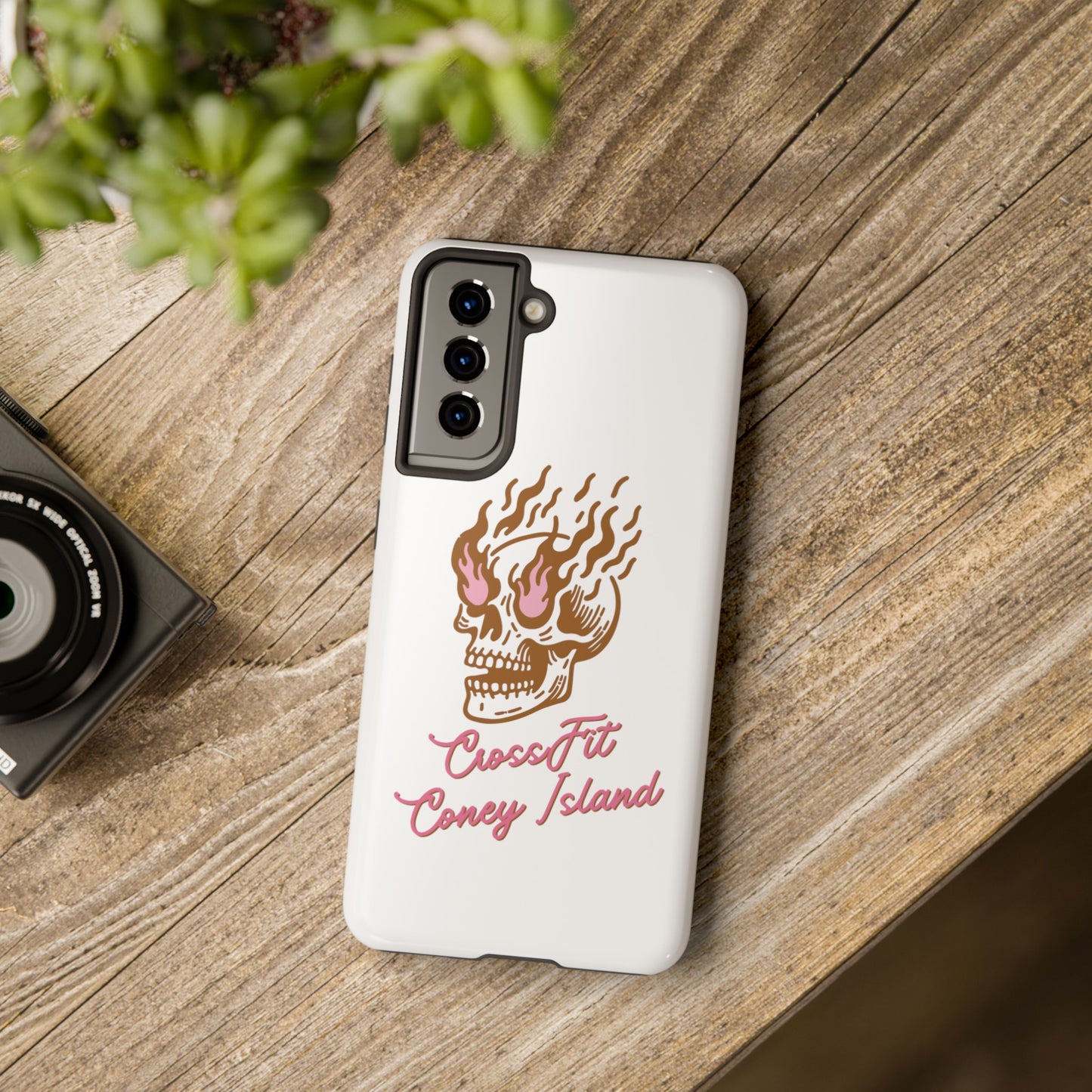 Skull on Fire - Phone Cases